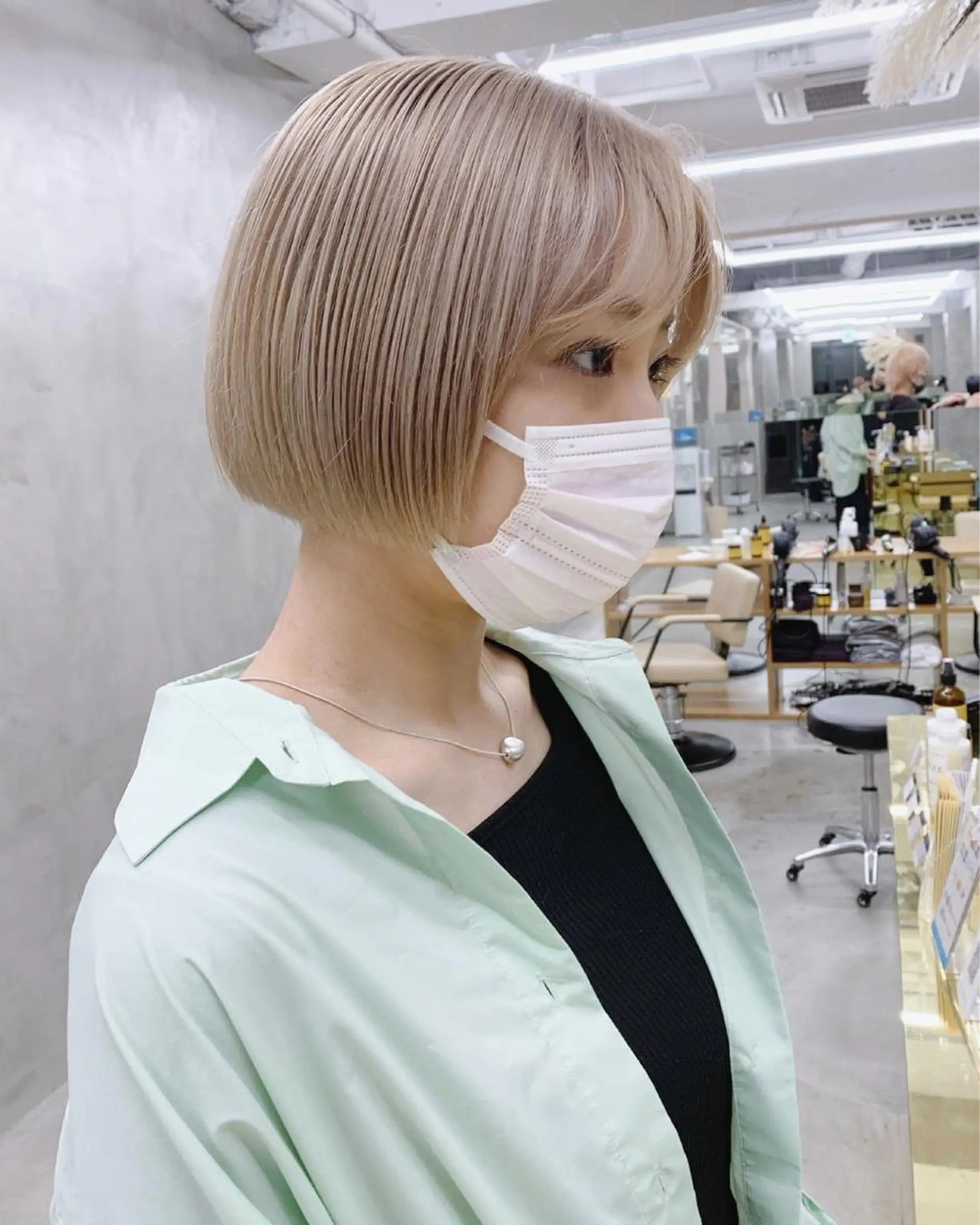 ミディアム カラー ブームボックス所属・🐝ハイトーンカラー hachi🐝のヘアスタイル