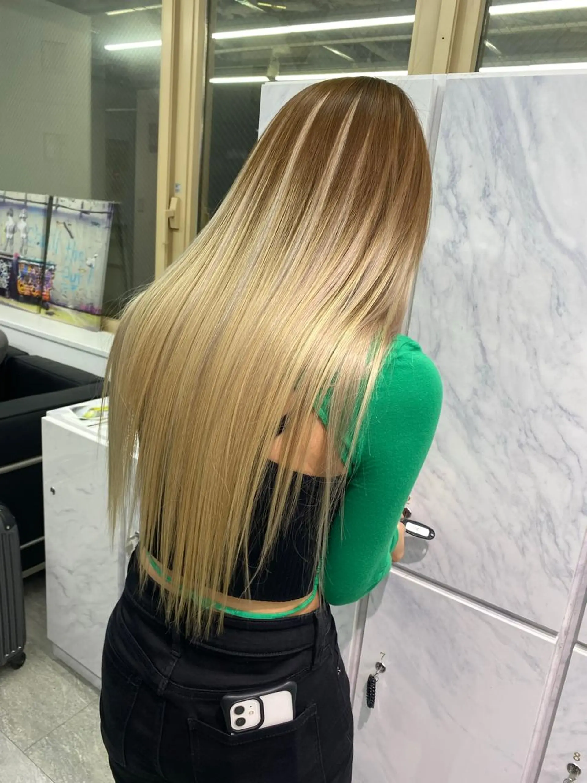 ロング カラー プルエクステ エクステ ヘアカラー エクステ grow所属・🧡YUKA🧡 渋谷/ﾌﾟﾙｴｸｽﾃのヘアスタイル