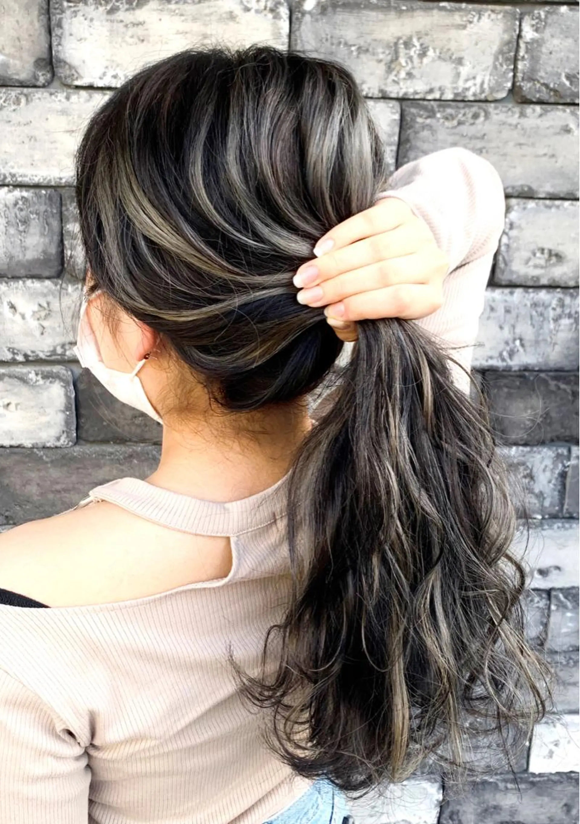 セミロング 3Dハイライト ハイライト ヘアカラー トリートメント ヘアセット ❤️千葉県代表❤️ 店長❤️柿本翔一朗のヘアスタイル