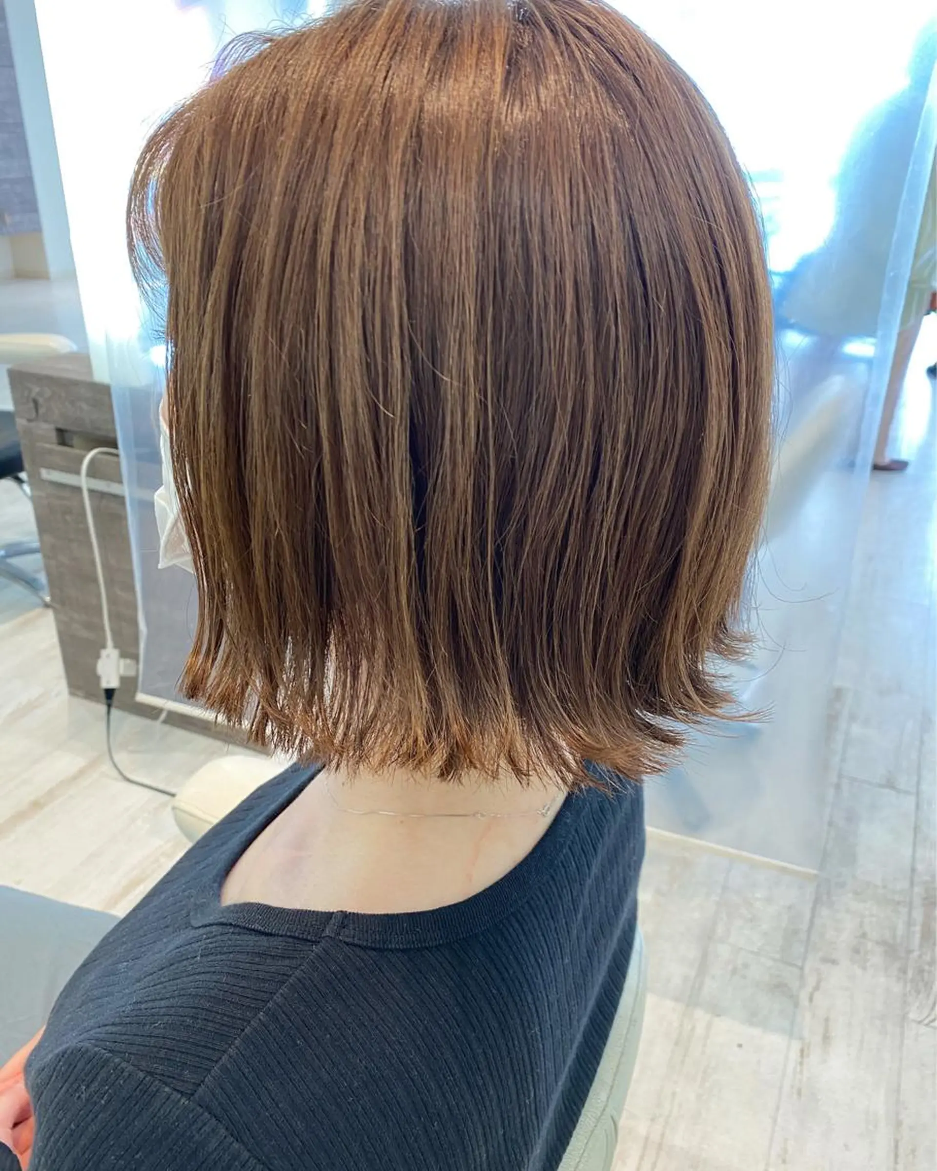 ショート カラー ベージュカラー イルミナカラー ミルクティーベージュ ショート/ボブ🌿 大野ちかのヘアスタイル