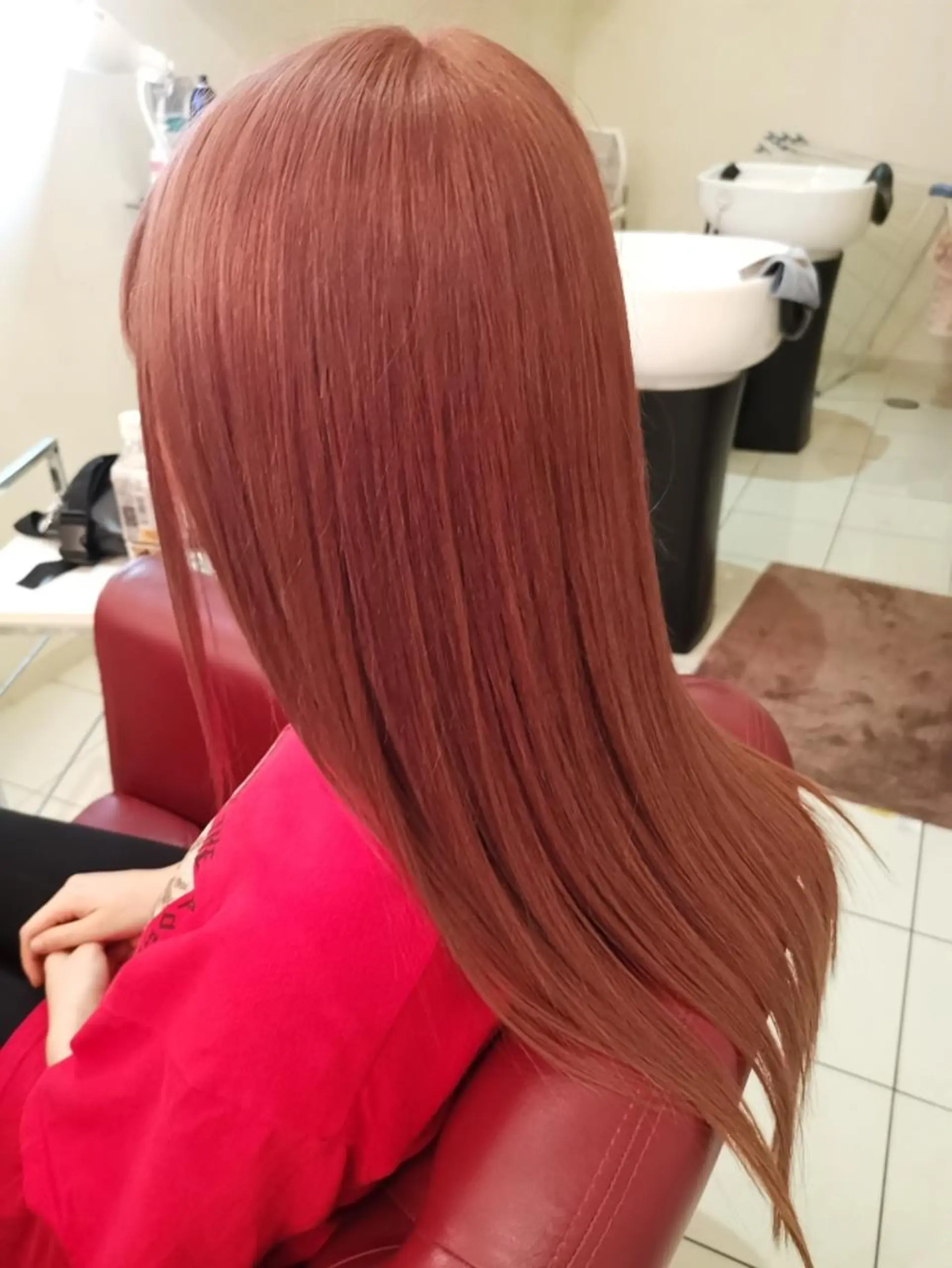 ロング カラー ダブルカラー 髪質改善 東心斎橋peace 豆柴サロンのヘアスタイル