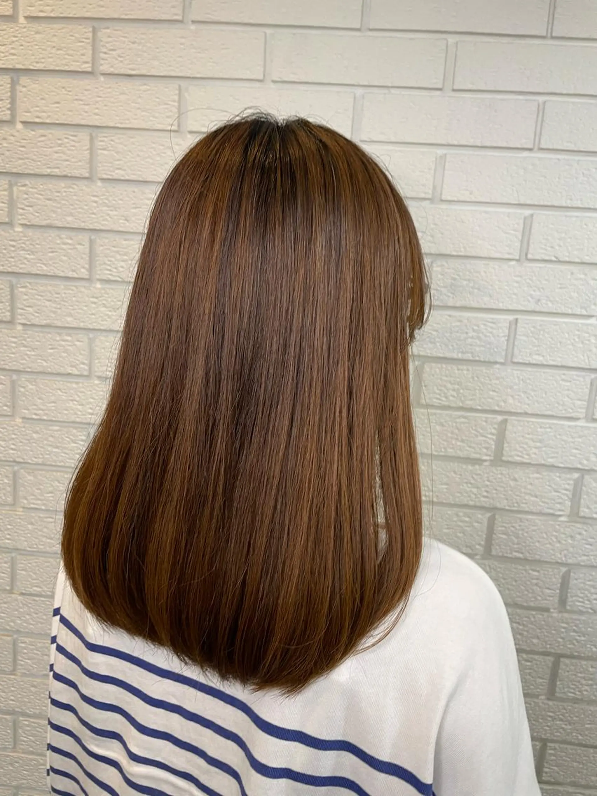 セミロング 縮毛矯正 ニュアンスデザイン✄ YOU♡のヘアスタイル