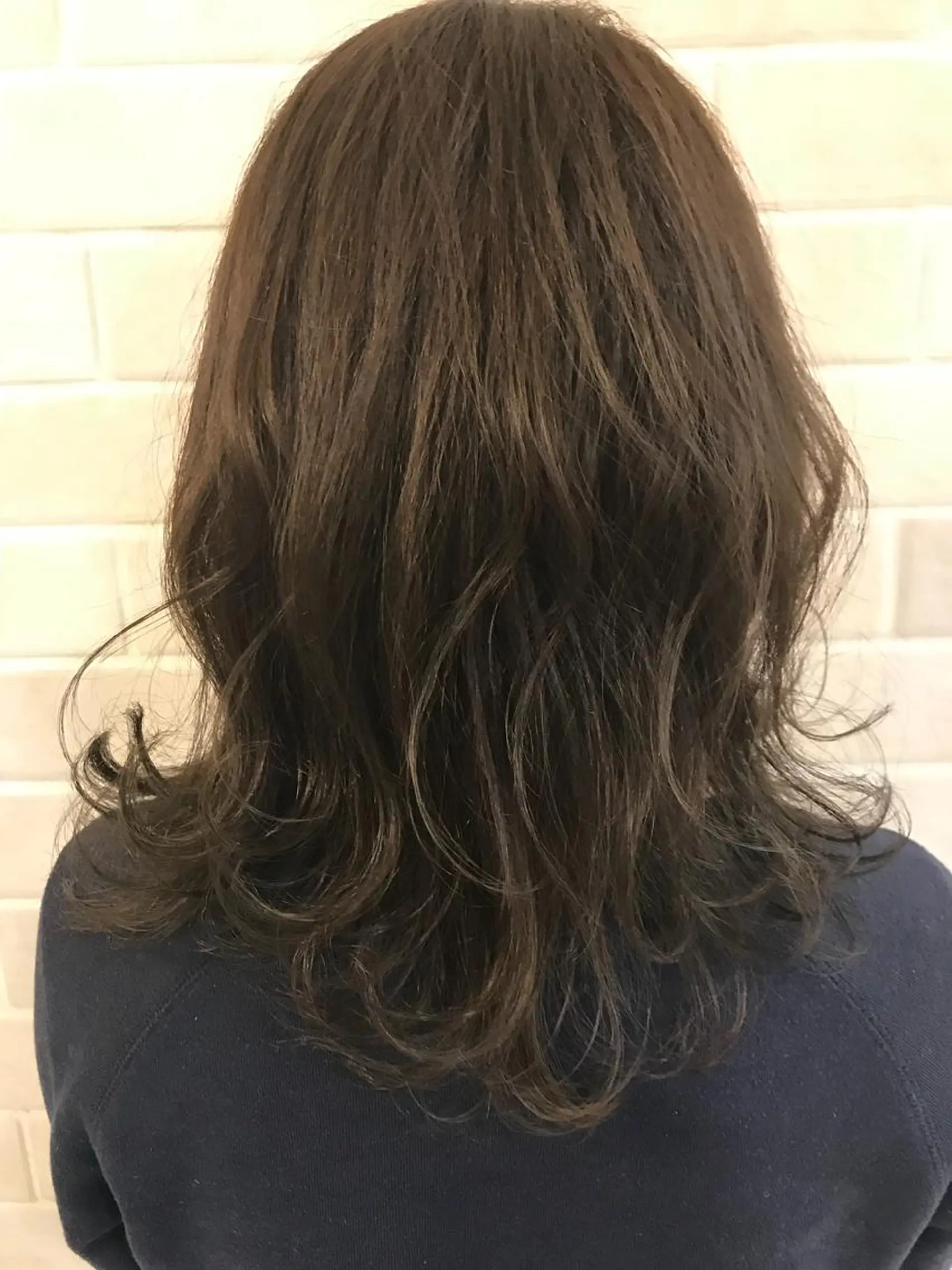 ミディアム カラー パーマ 艶髪カラー&ウルフ フルカワ ヒロズミのヘアスタイル