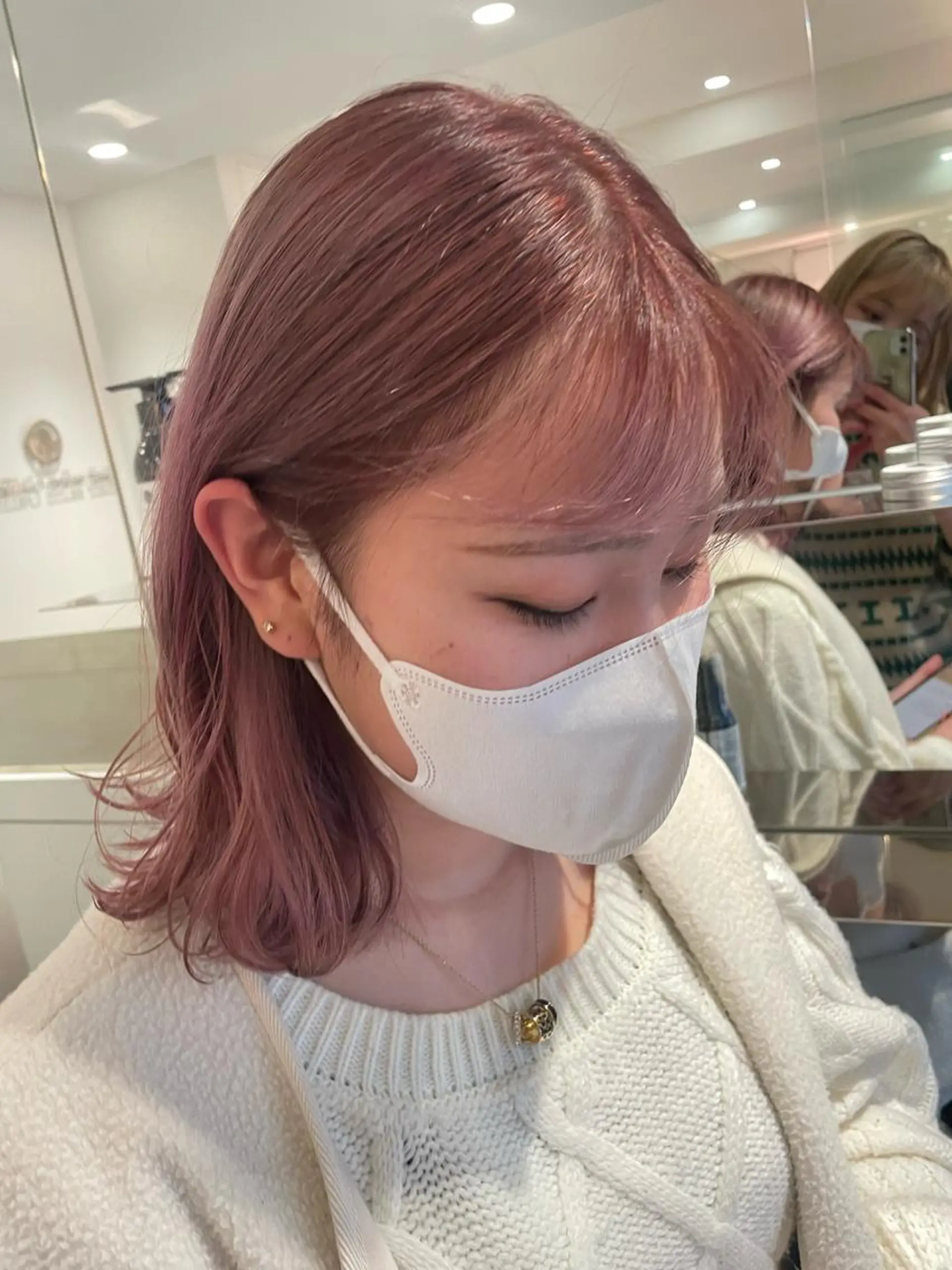 ミディアム カラー 🪞透け感hair 🪞honokaのヘアスタイル