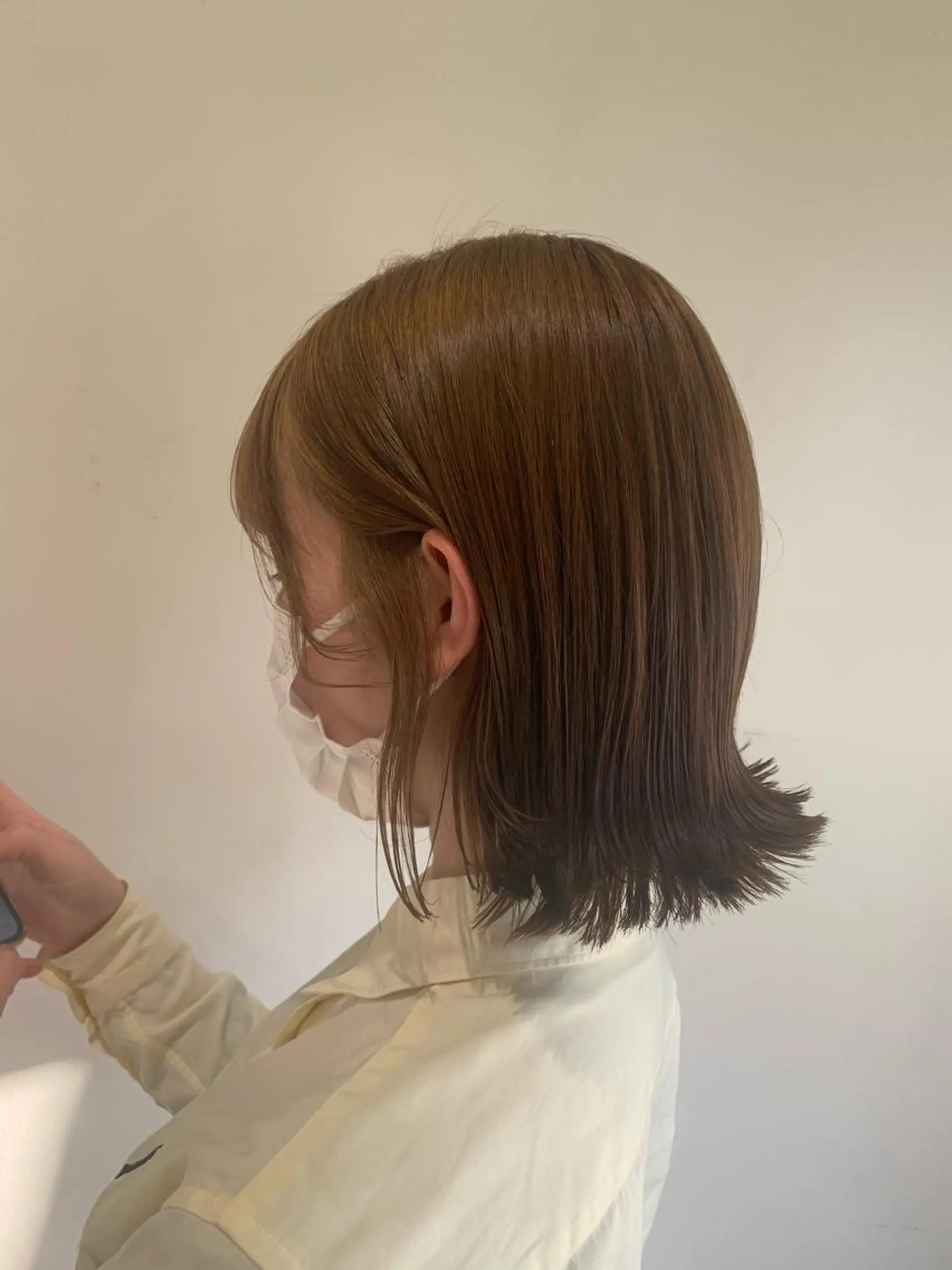 ミディアム カラー ヘアカラー トリートメント ヘアセット ハイトーン/レイヤー 💜Akaneのヘアスタイル