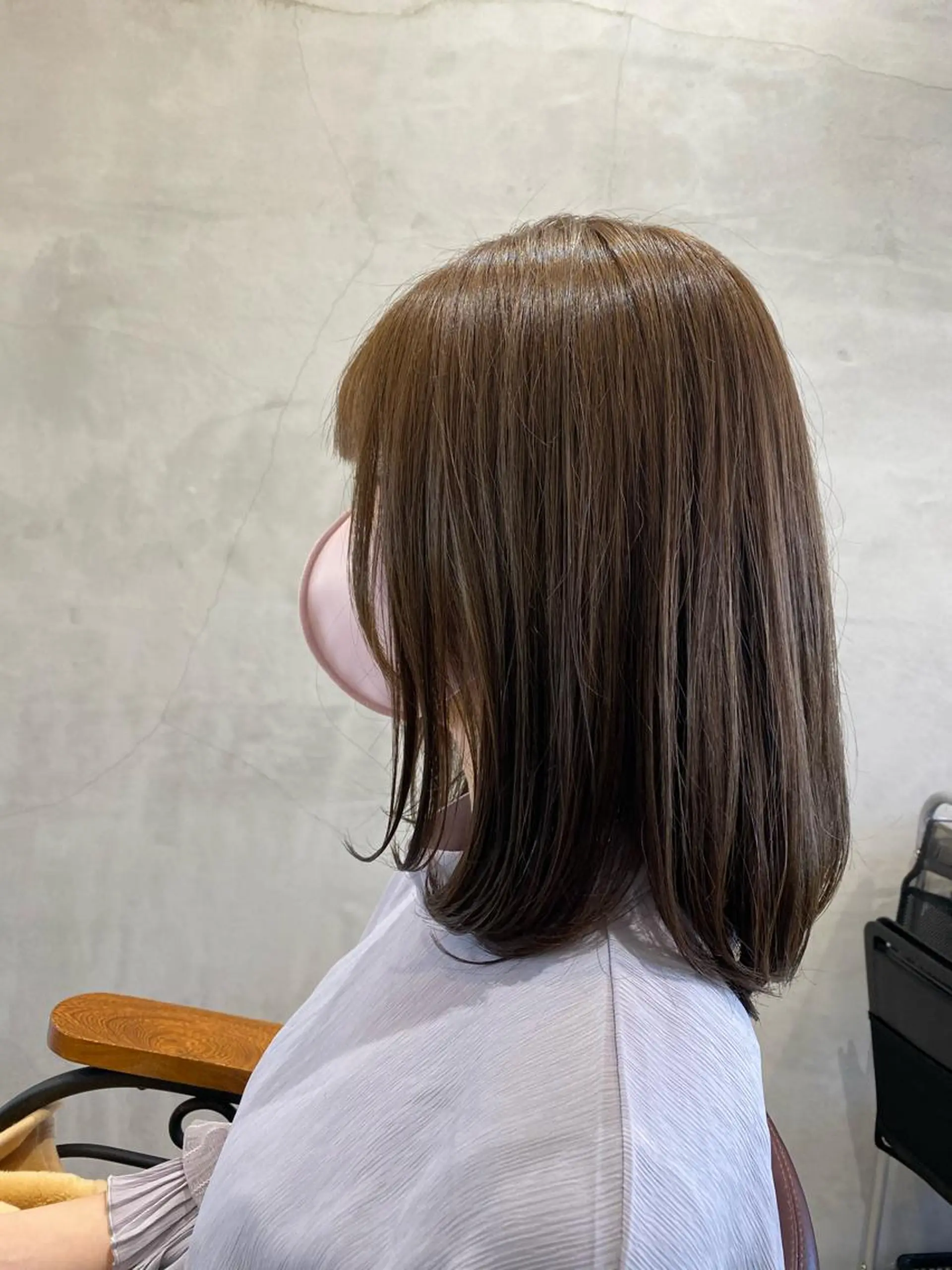 ミディアム カラー グレージュ hair&eyelash Truth所属・名古屋市北区/黒川/ Truth上谷綾子のヘアスタイル