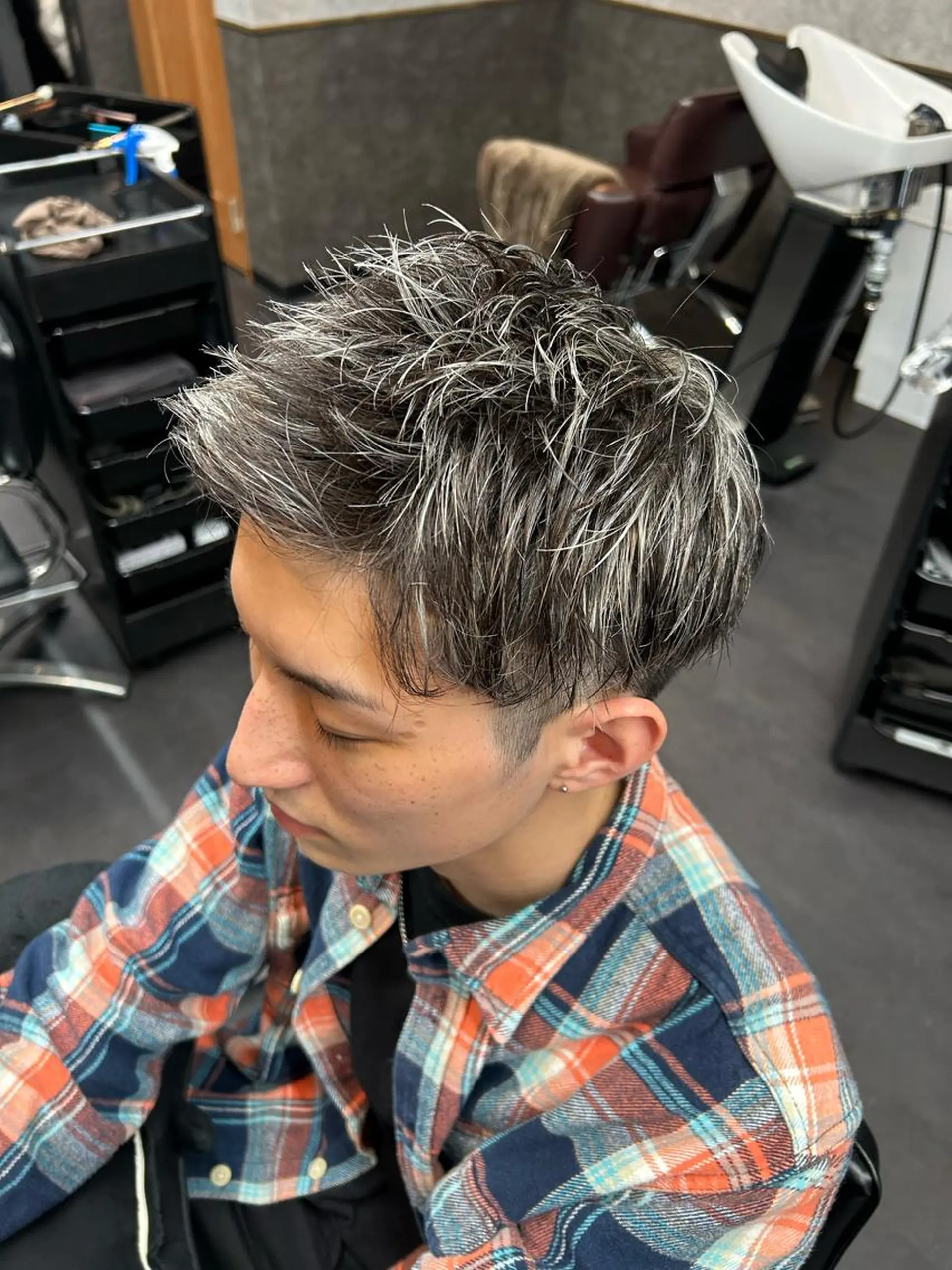 ショート カラー メンズ カット ヘアカラー 大和田 玲円/メンズ専門のヘアスタイル