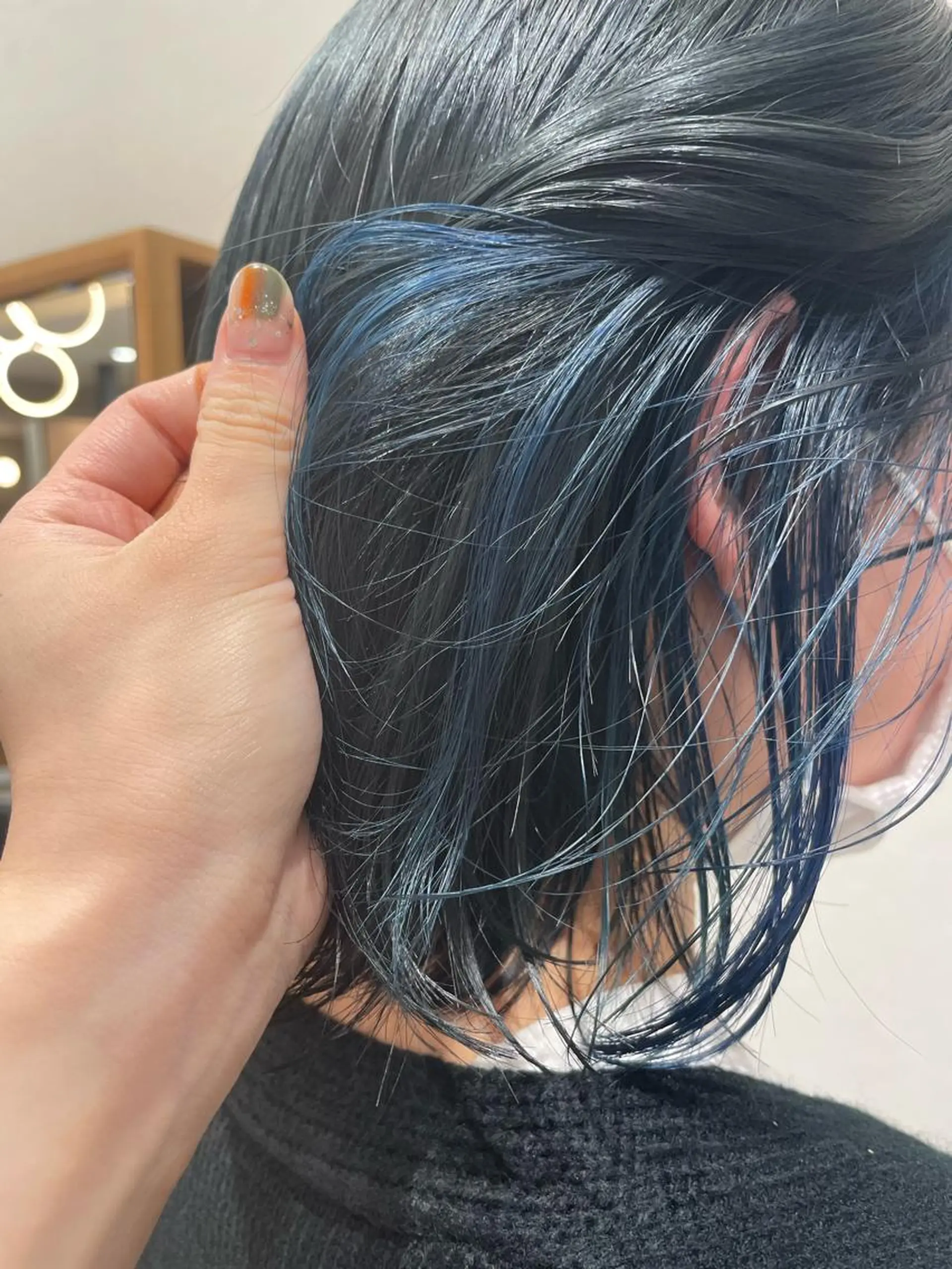 ミディアム カラー ヘアアレンジ 透け感カラー asukaのヘアスタイル