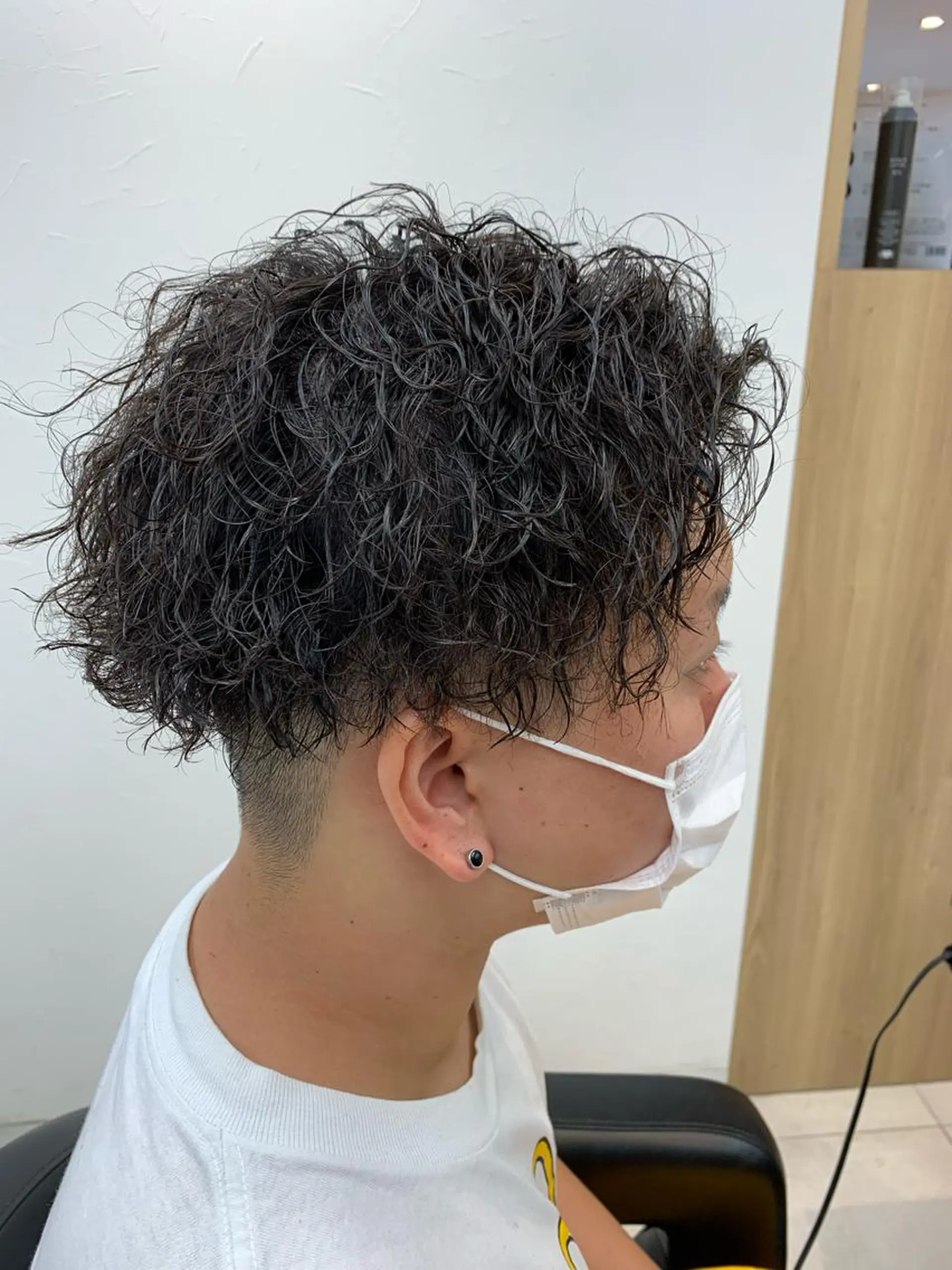 パーマ メンズ メンズブリーチ フェードカット メンズパーマ 学生（メンズ向け） スキンフェード L PLACE所属・L PLACE 丸山一希のヘアスタイル