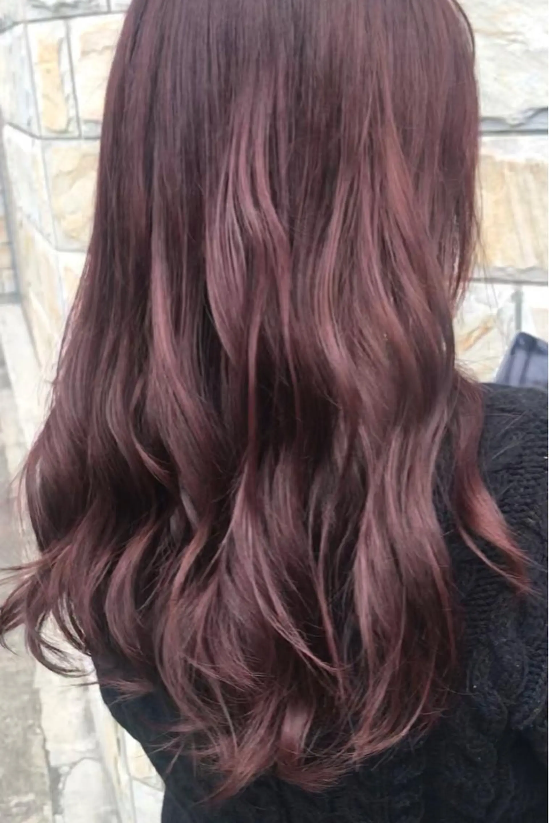 ロング カラー ラベンダーカラー ラベンダーピンク ピンクカラー アオイ🩵暖色 /まろやかカラーのヘアスタイル
