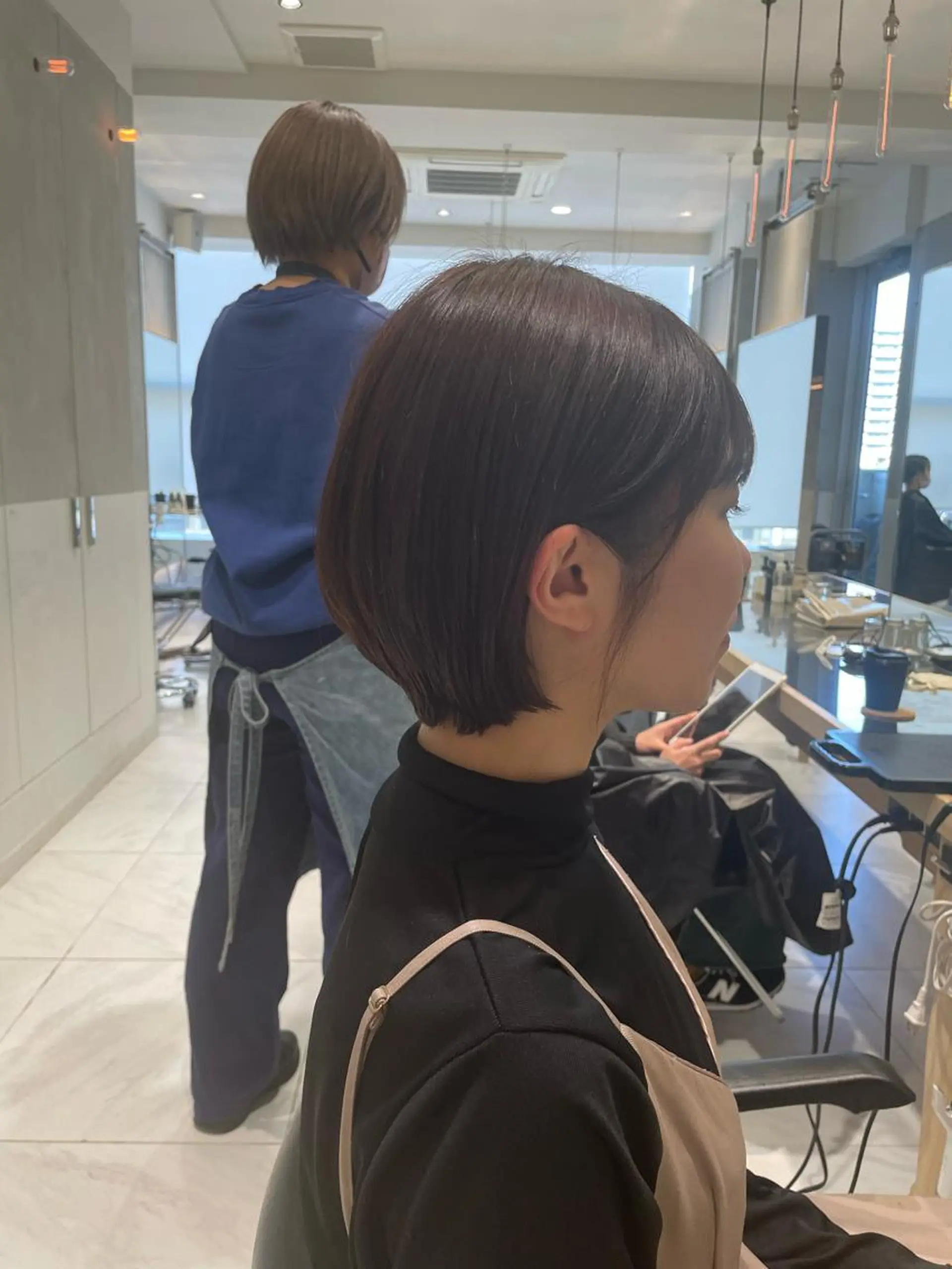 ショート カット トリートメント ヘッドスパ ヘアセット 透明感ブリーチ カラー✨有坂映哉のヘアスタイル