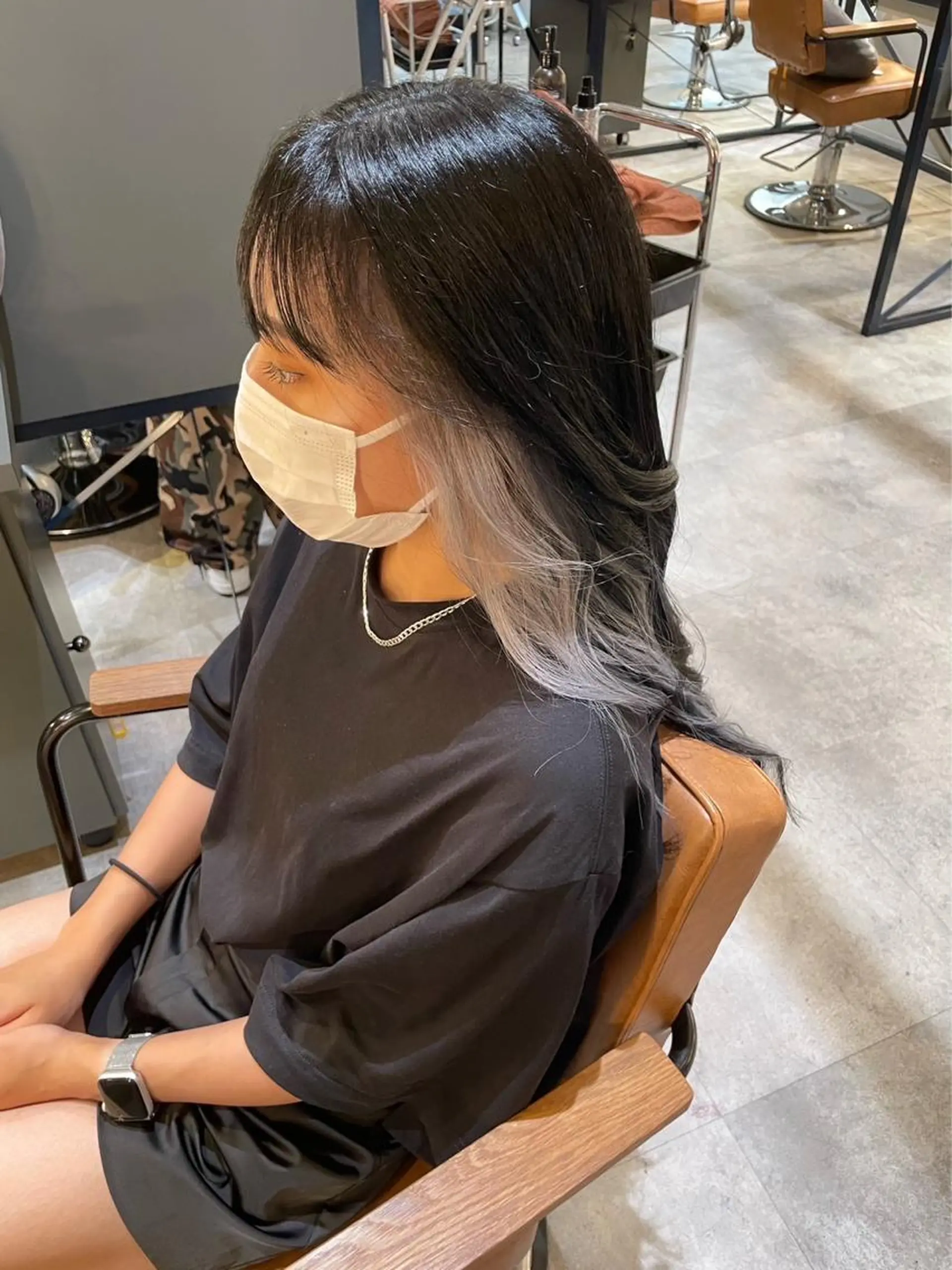 ロング カラー カット ヘアカラー トリートメント unique RINNEのヘアスタイル