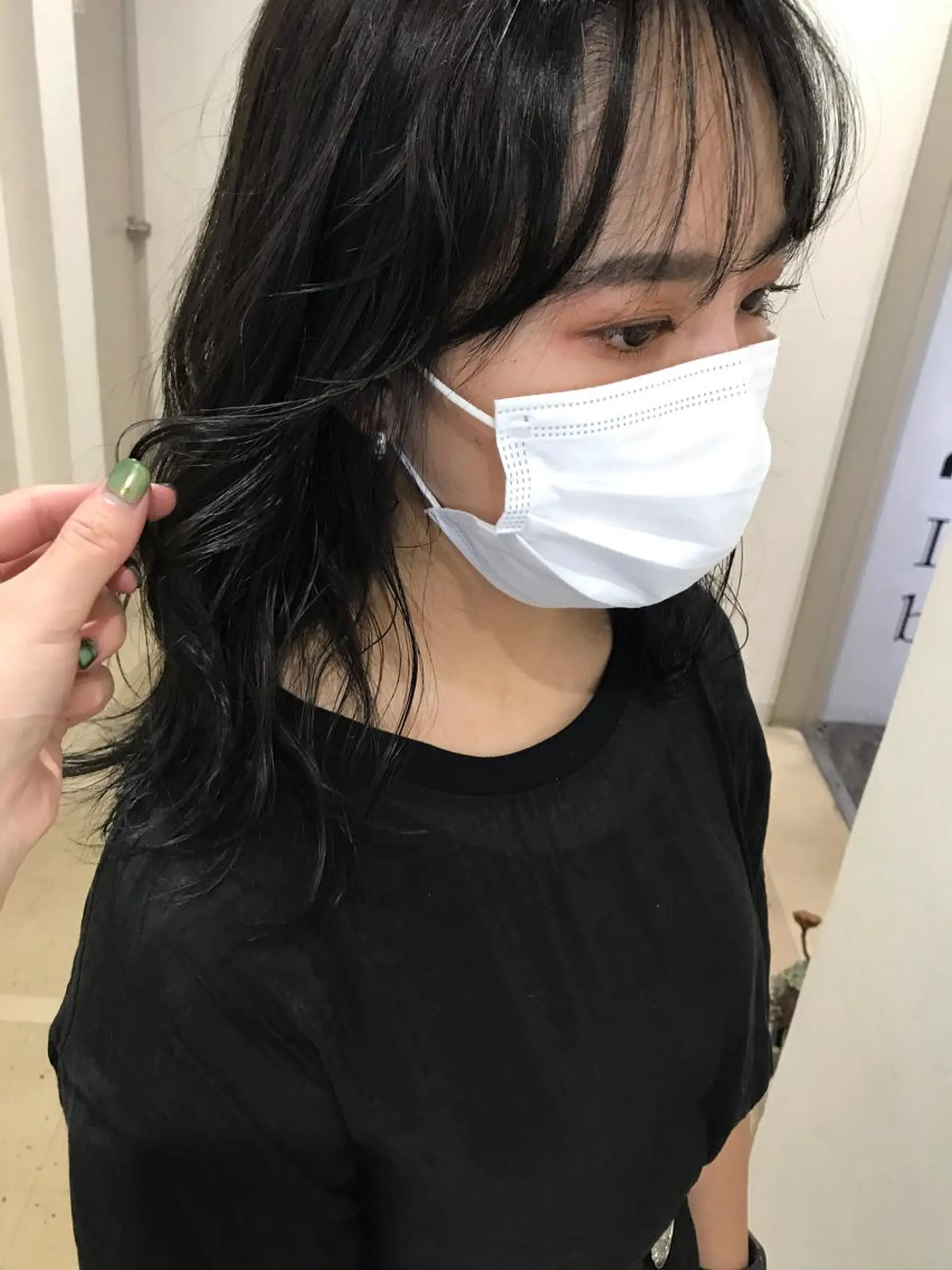 セミロング カット ヘアカラー 韓国 / 中国ヘア 🦋Noniのヘアスタイル