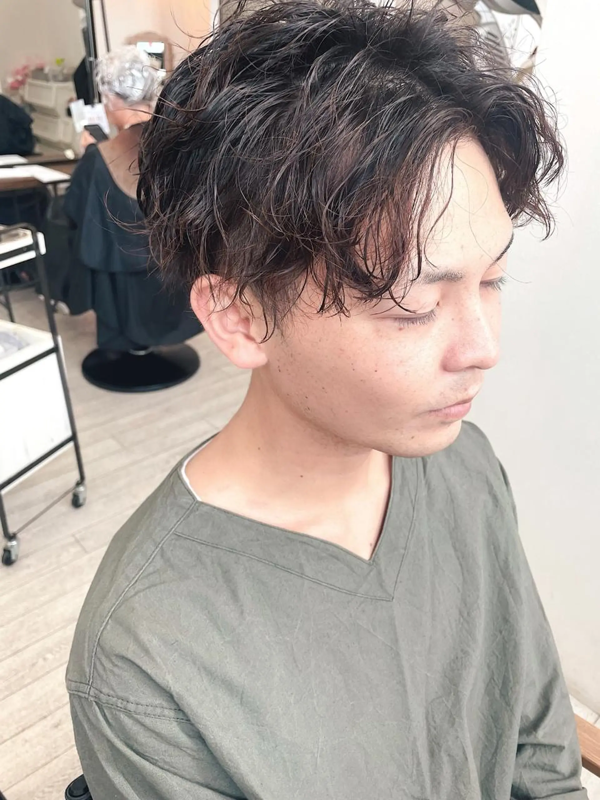 ショート パーマ メンズ saito (8/31まで在籍)のヘアスタイル