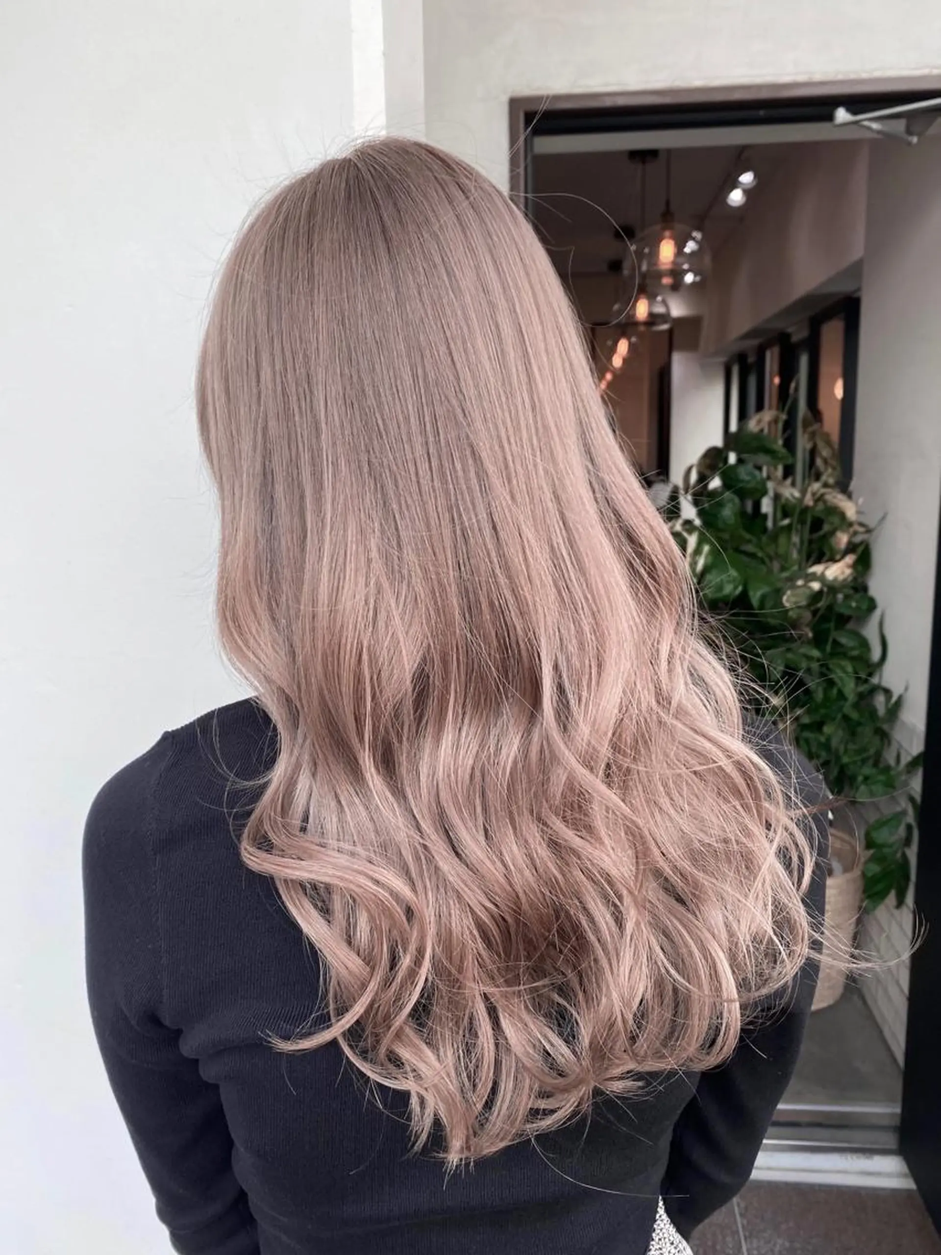 セミロング ヘアカラー 艶ピンク*ヘアセット 🌙shioriのヘアスタイル