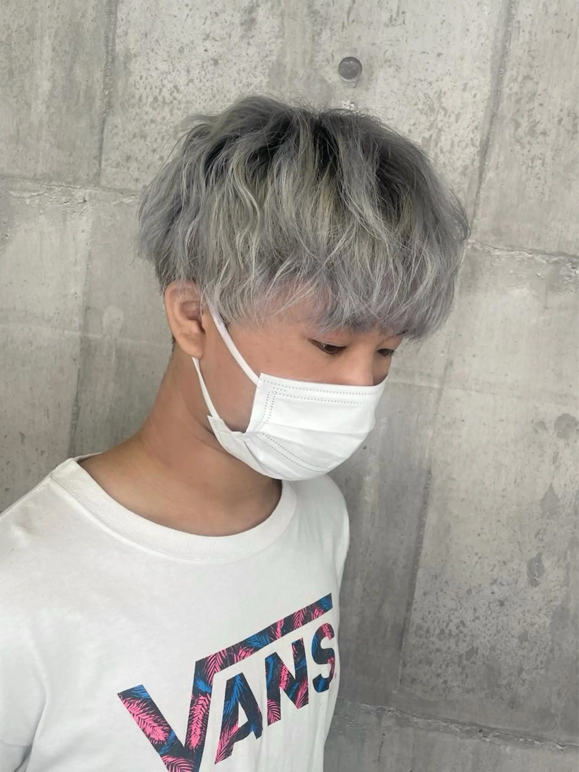 カラー グレージュ _WHITE浜松店 もえかのヘアスタイル