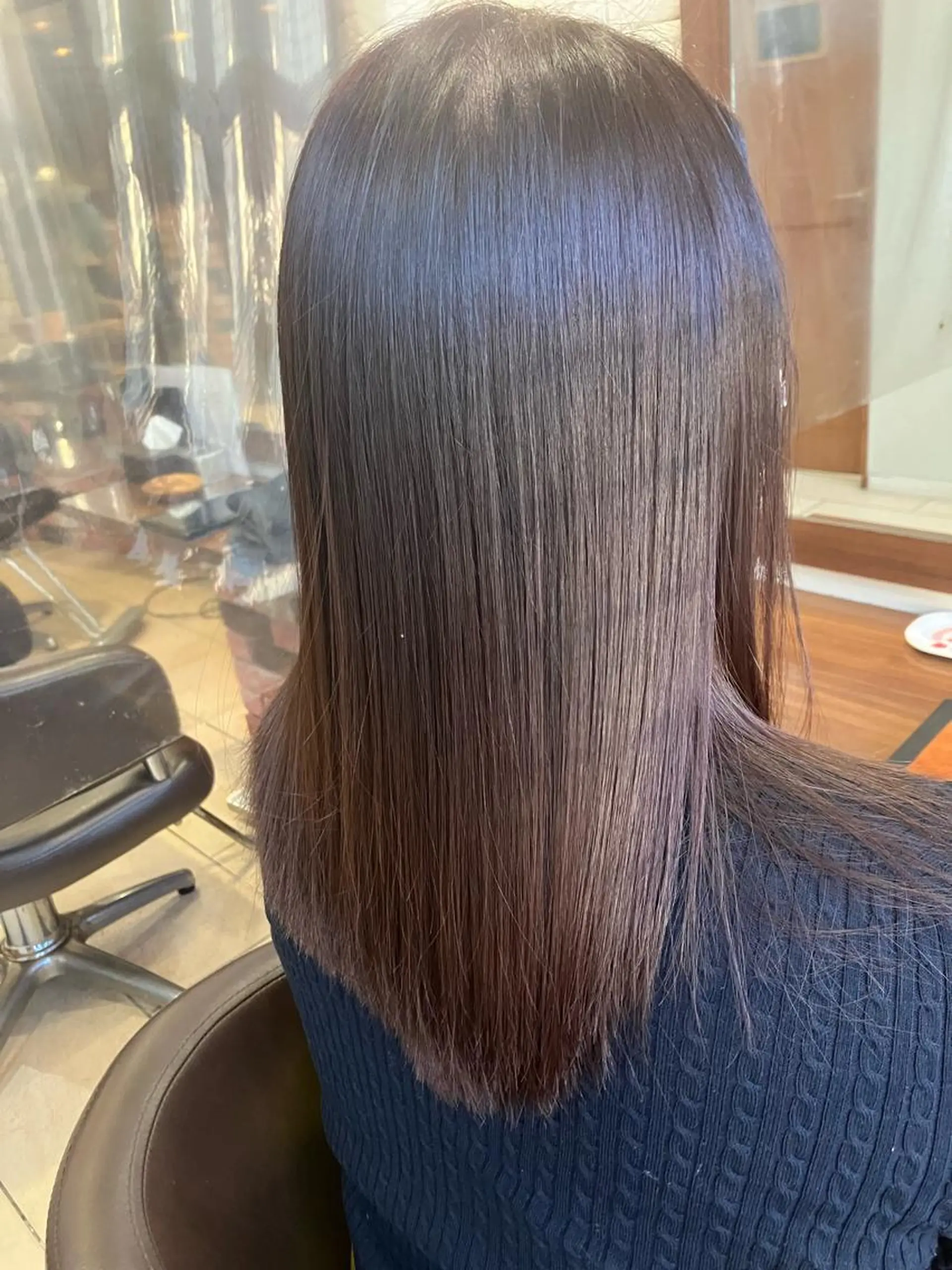 ミディアム カット 縮毛矯正 トリートメント LIME HAIR DESIGN所属・髪質改善 LIME 長野駅のヘアスタイル