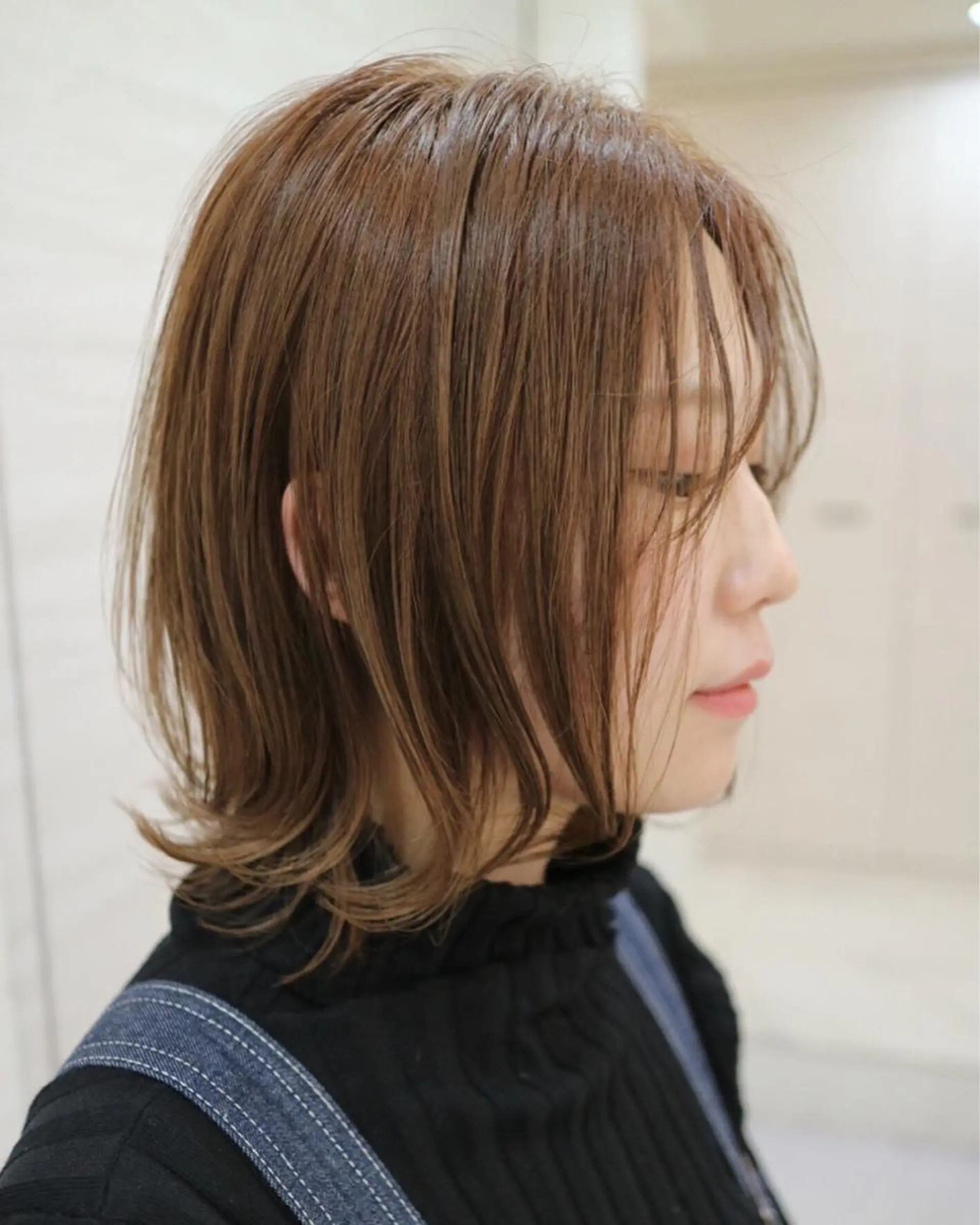 ミディアム カラー ベージュカラー オレンジ 斉藤 貴也のヘアスタイル