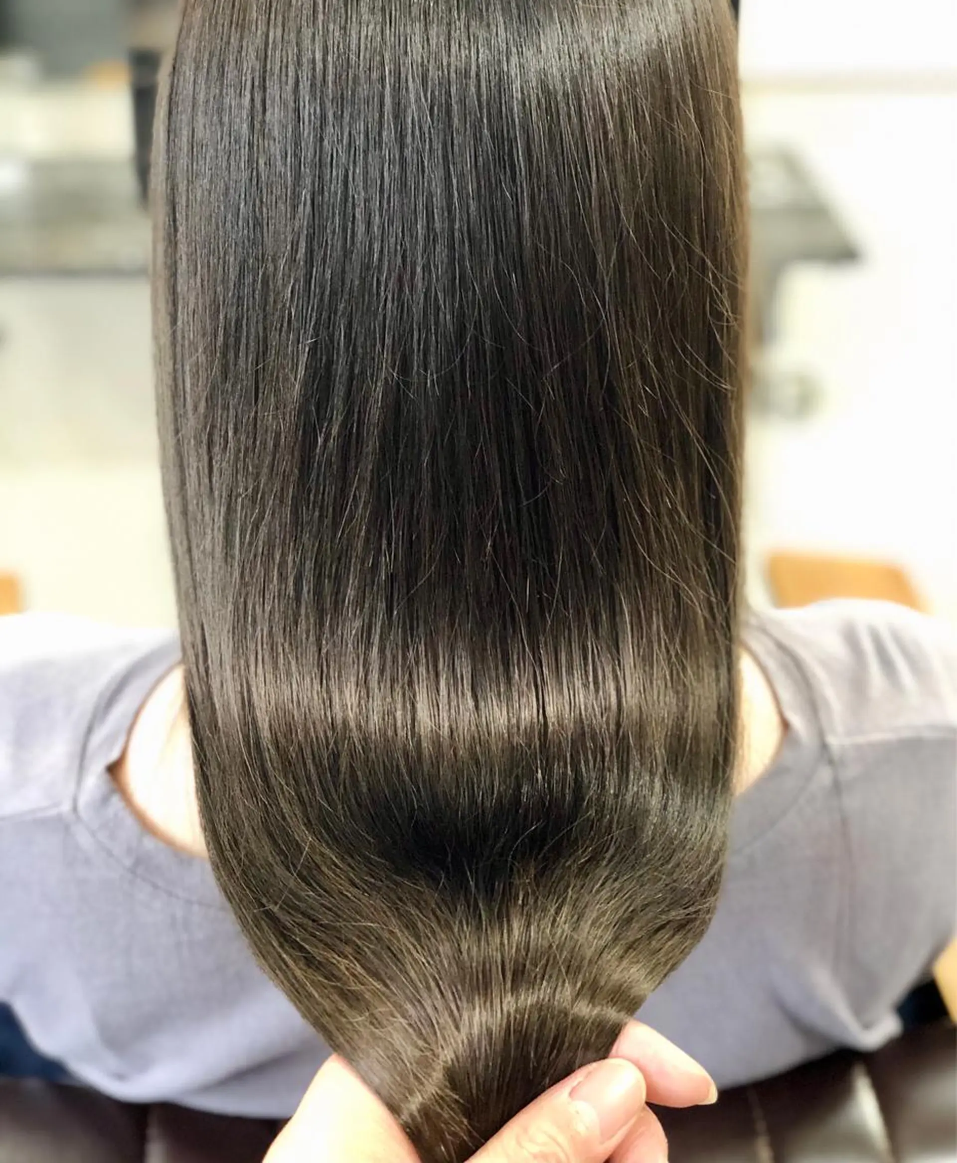 ロング カラー アッシュ アッシュグレー ヘアカラー トリートメント wavi hair所属・後藤 ユウキ/髪質改善🫧のヘアスタイル
