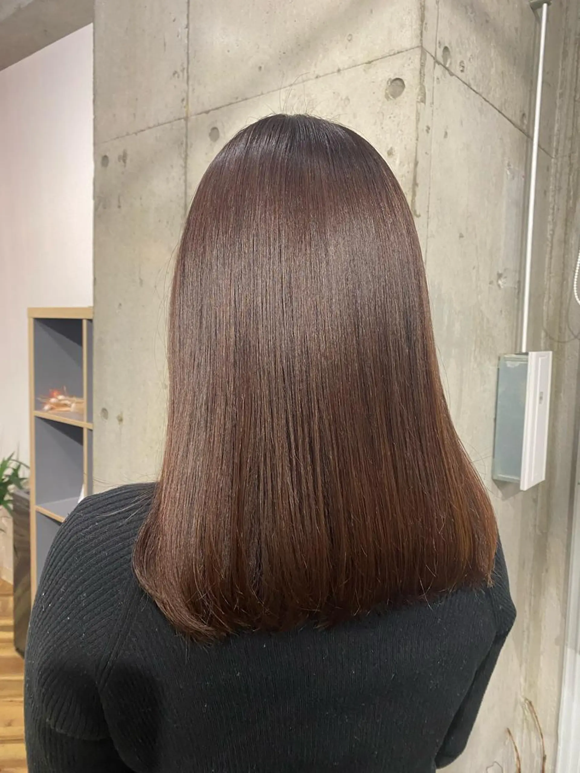 セミロング カラー ブラウンカラー オレンジ オレンジブラウン ヘアカラー Ayaka🩰🎀 ガーリー/暖色♡のヘアスタイル