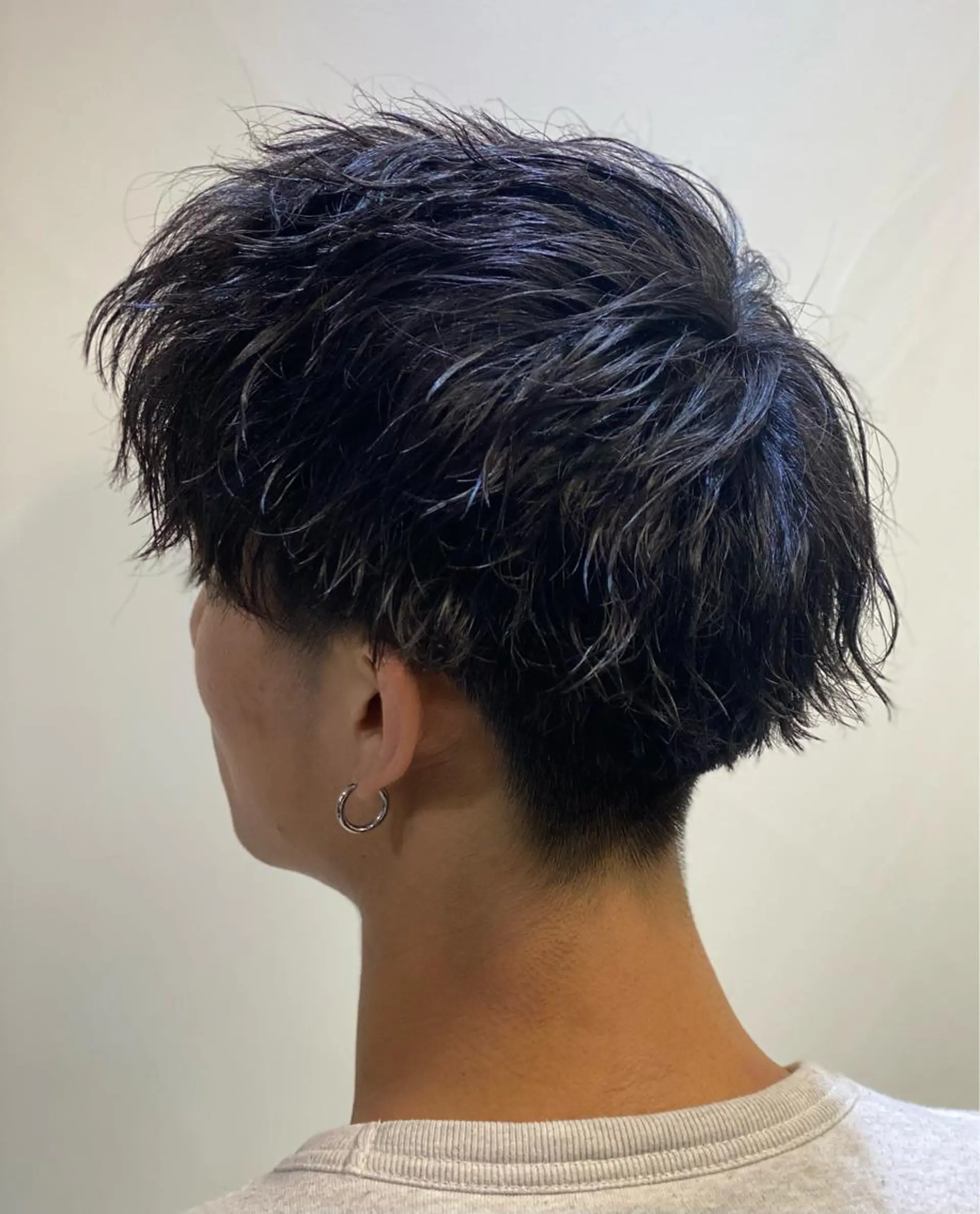 ショート パーマ メンズ 浅見 天翔のヘアスタイル