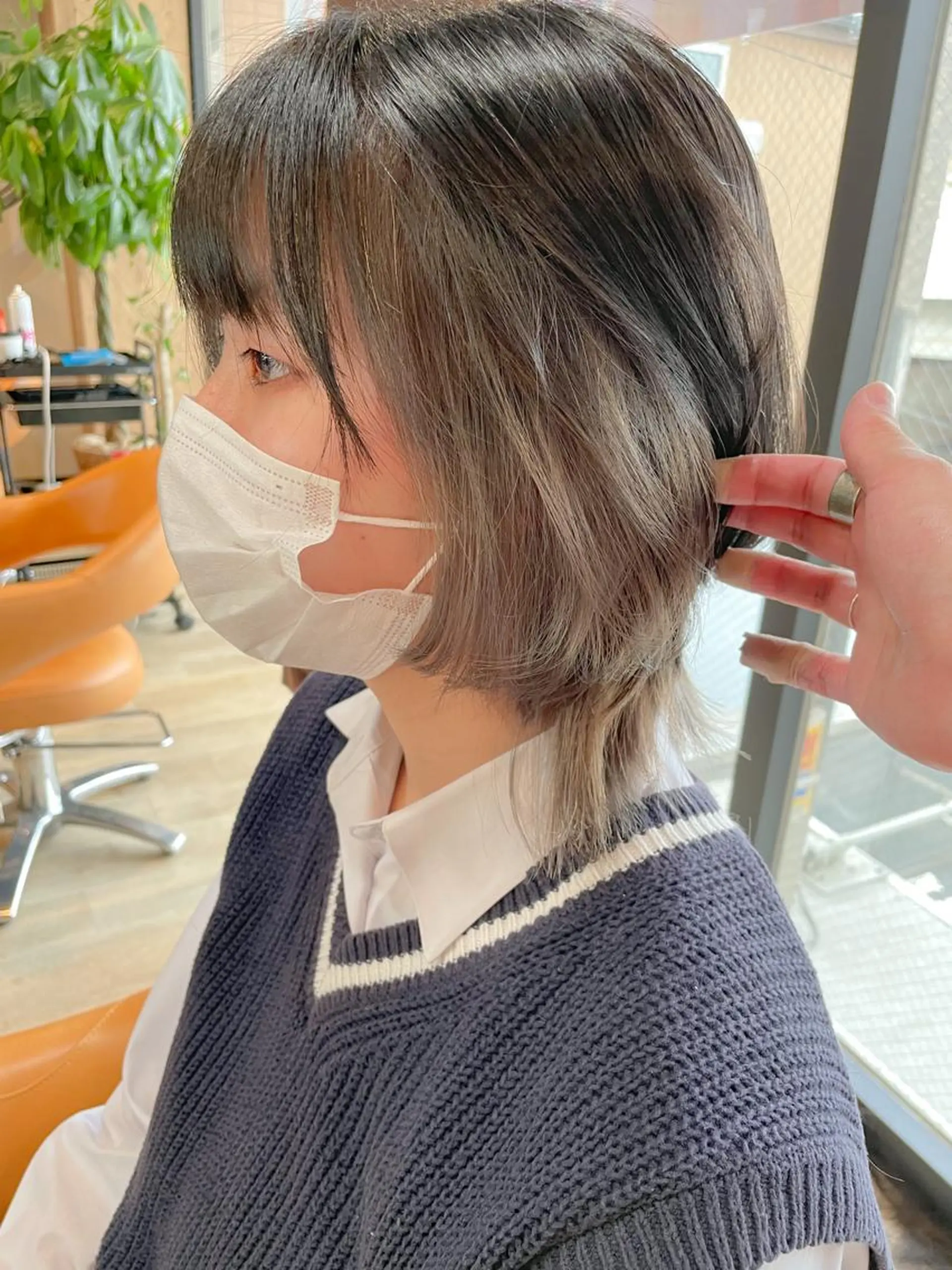 ショート カラー インナーカラー ウルフカット ヘアカラー 髪質改善/ブリーチ 田代 龍我のヘアスタイル