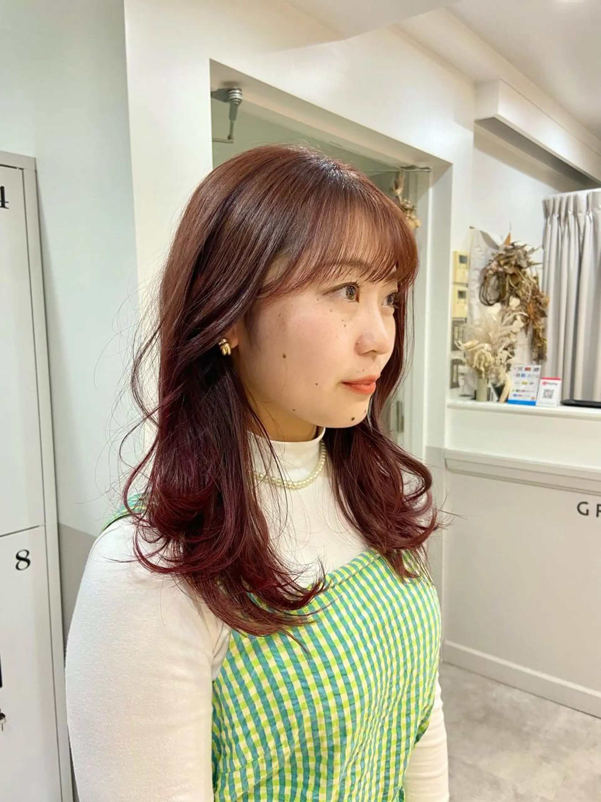 セミロング カラー 山下夕月 ショート🫧ボブのヘアスタイル