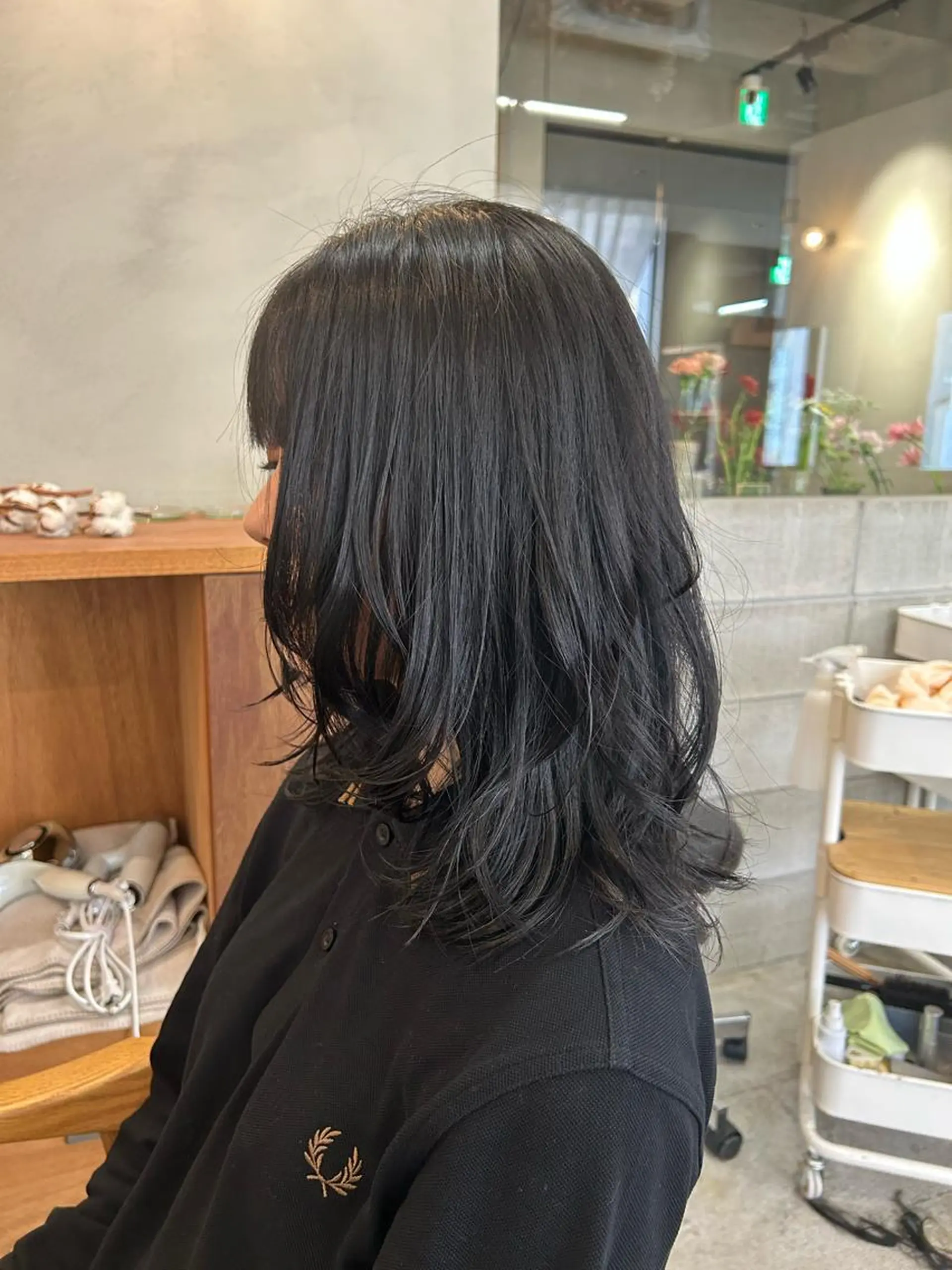 ロング カット ヘアカラー トリートメント 名古屋/伏見/花屋 併設/不破新のヘアスタイル
