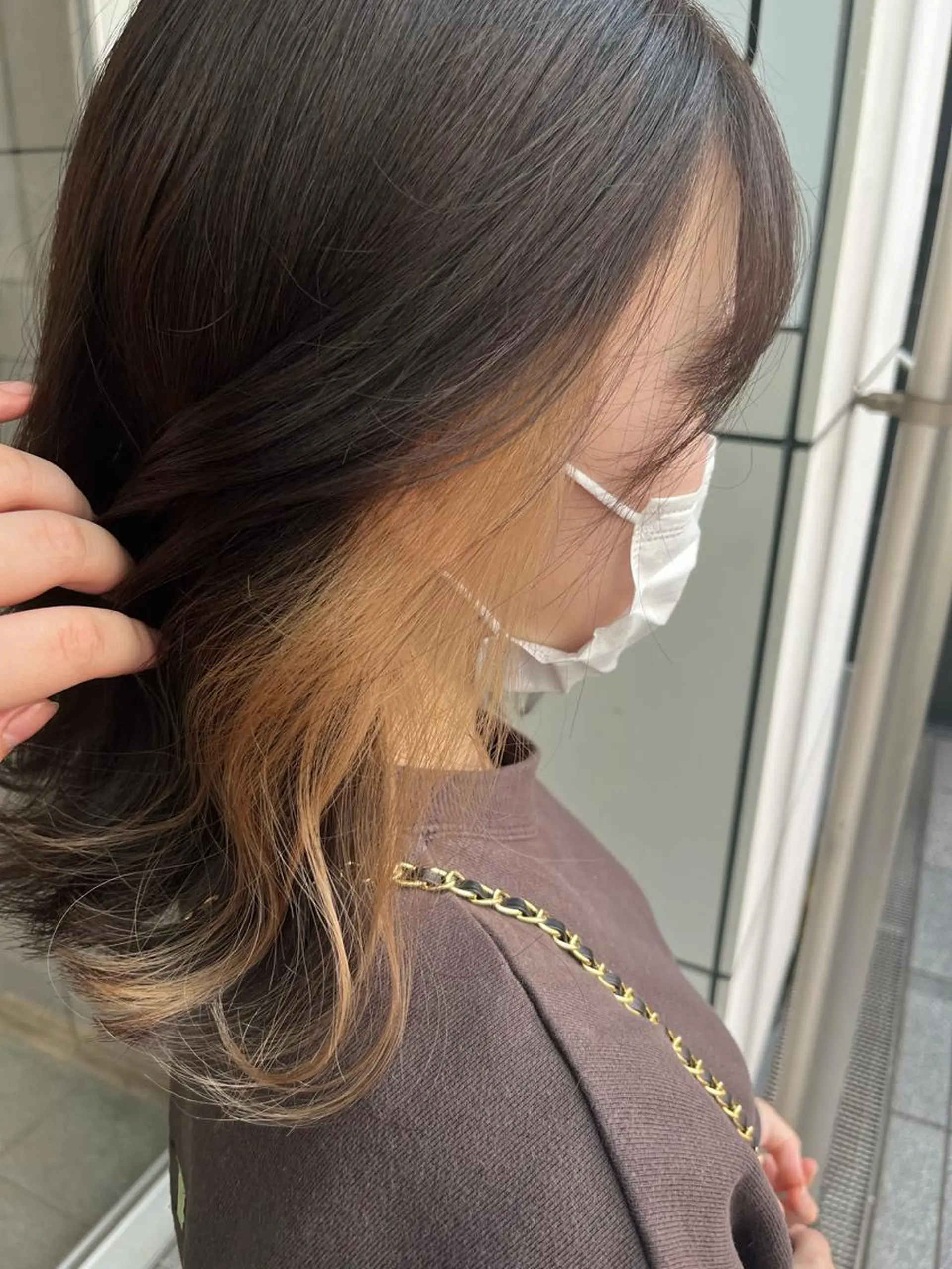 ミディアム カラー 🎀透明感ブリーチ カラー🎀ミズキのヘアスタイル