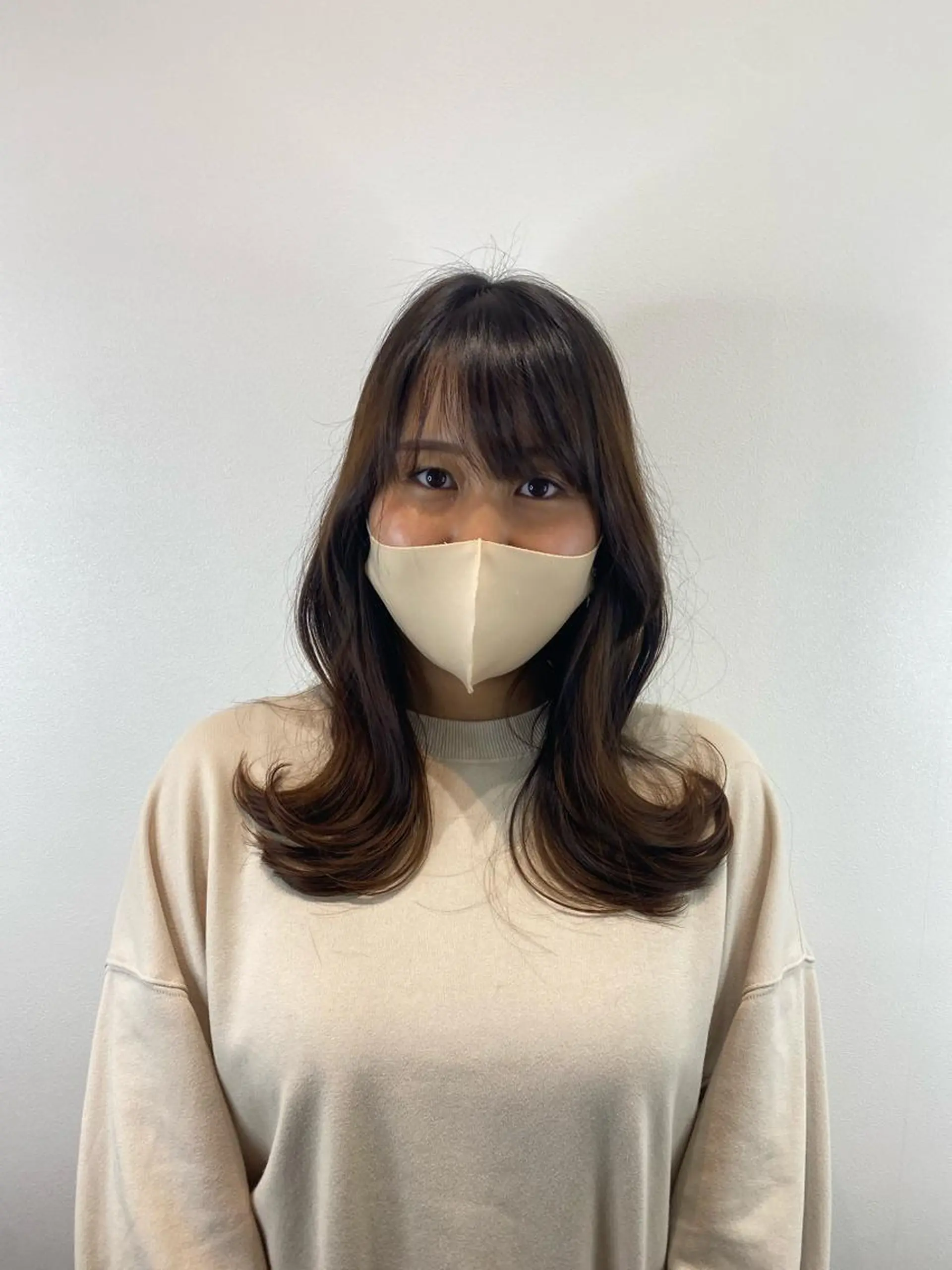 セミロング ヘアアレンジ レイヤーカット オルチャンヘア カット トリートメント カットが上手い 💇‍♂🌸サク🌸のヘアスタイル