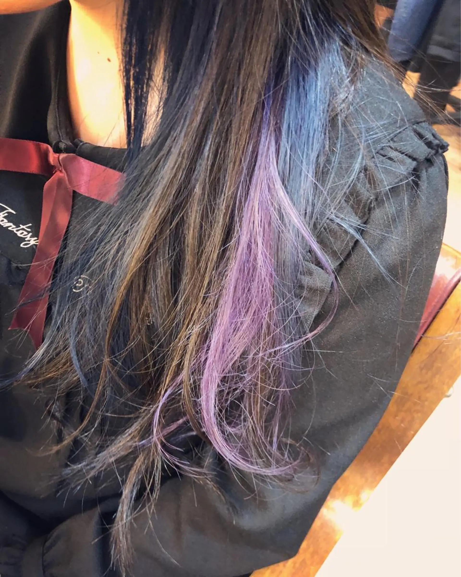ロング カラー ブルーカラー ブルーラベンダー ラベンダーカラー カット ヘアカラー トリートメント 原宿サロン代表 デザインカラー伊藤卓のヘアスタイル