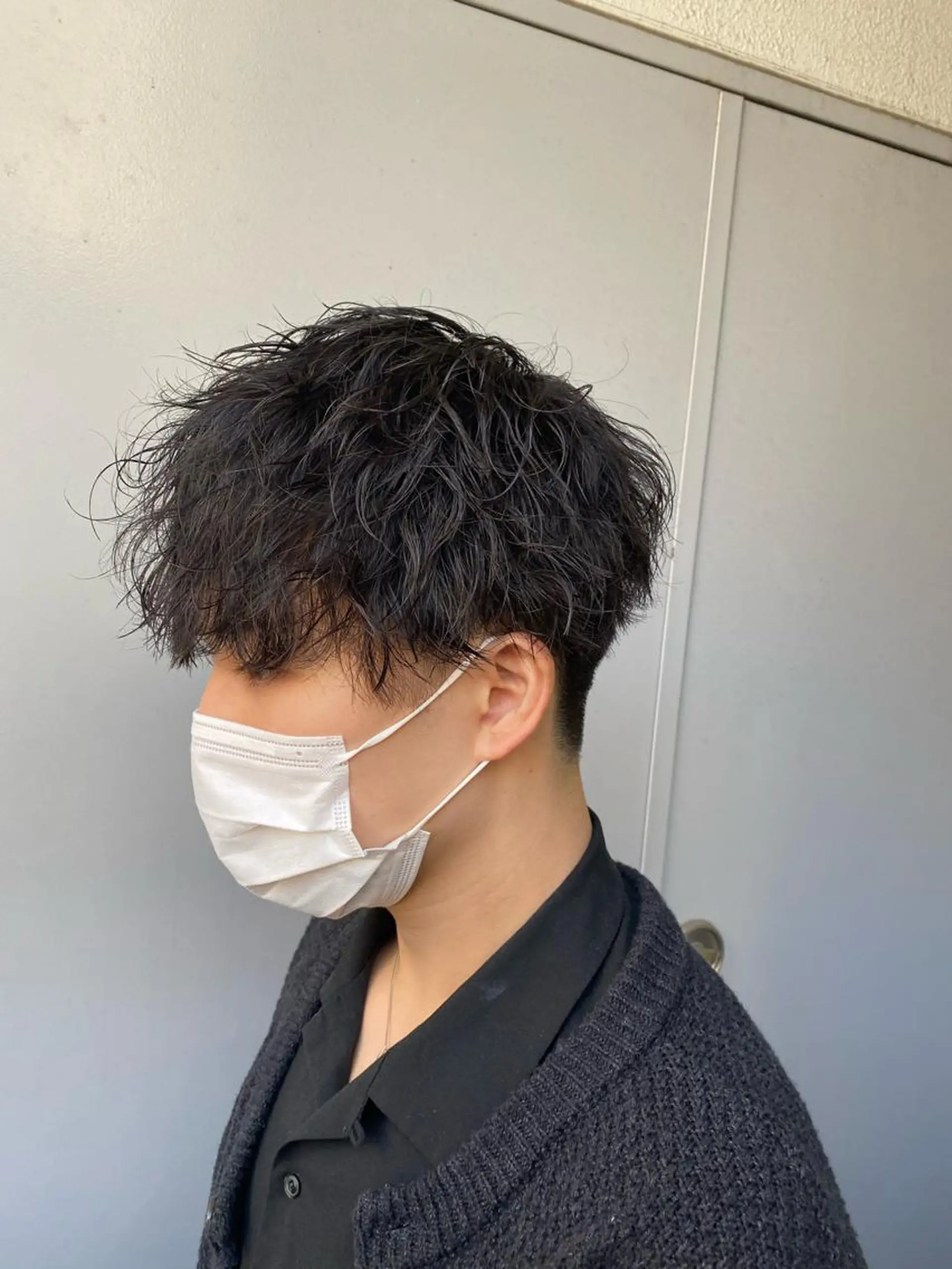 ショート パーマ メンズ 🟦ニュアンス/メン ズパーマ横浜🟦のヘアスタイル