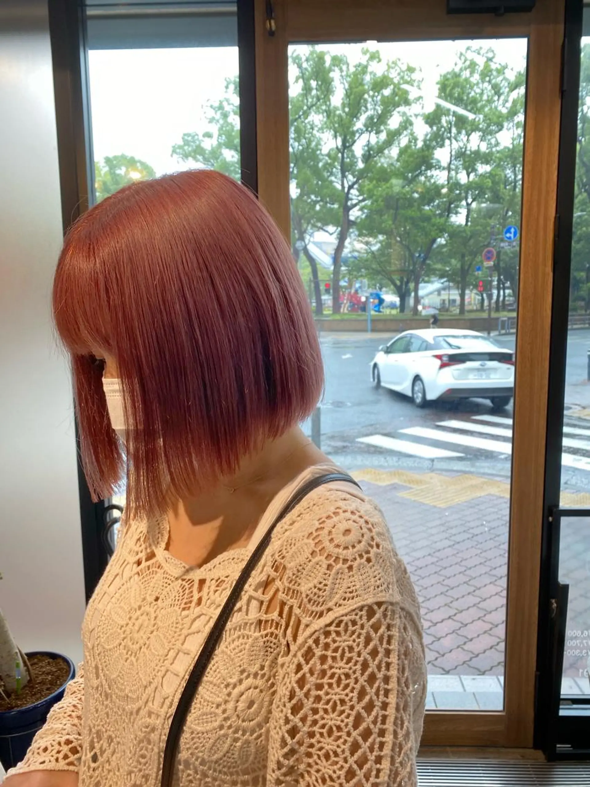 ショート カラー ベージュカラー ピンクカラー ピンクベージュ ボブ ヘアカラー ハイトーン/ボブ/ レイヤー💫カイセイのヘアスタイル