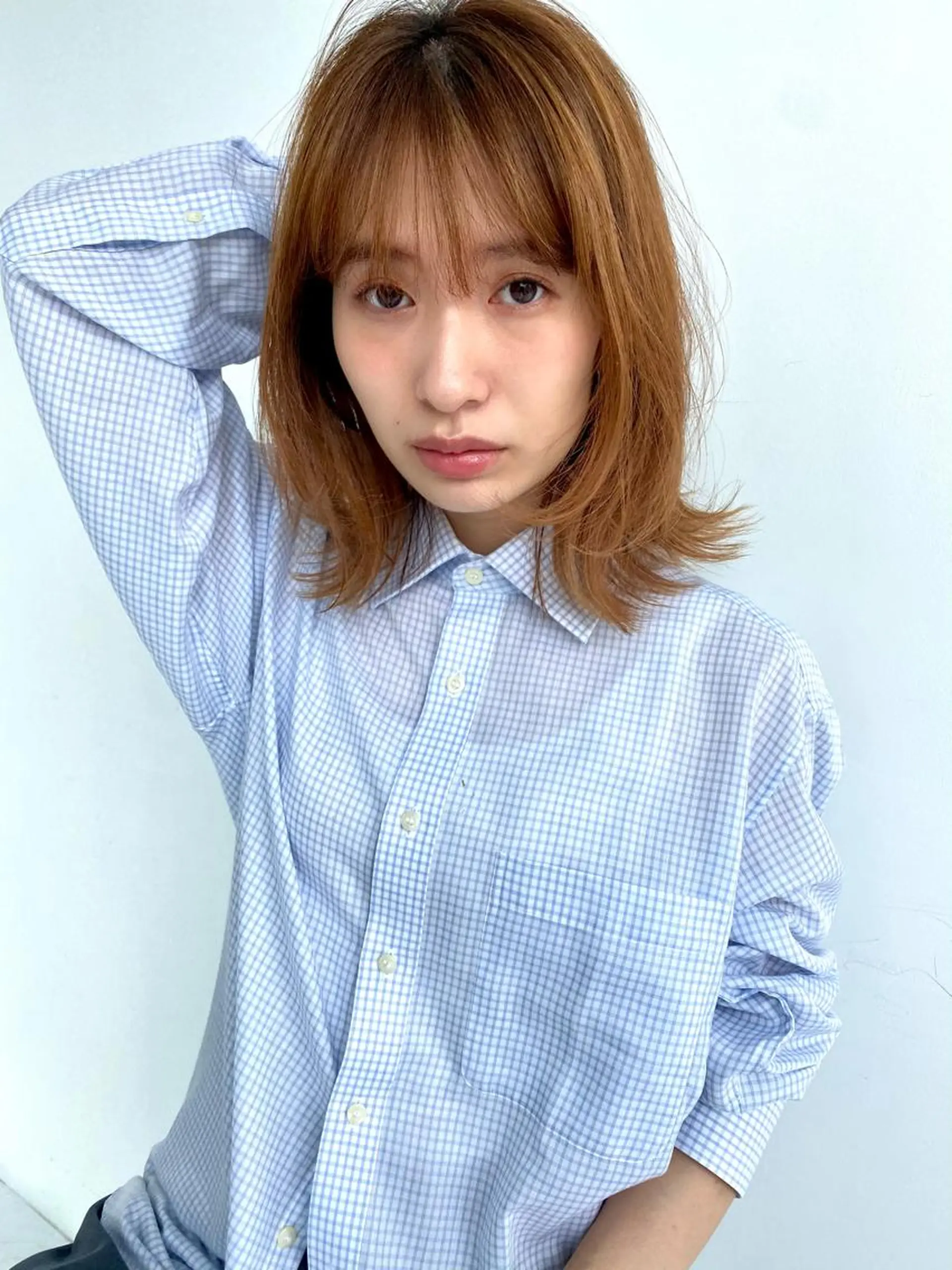 ミディアム SALOWIN下北No.R店所属・୨୧柔らかいカラー nozomi ୨୧のヘアスタイル