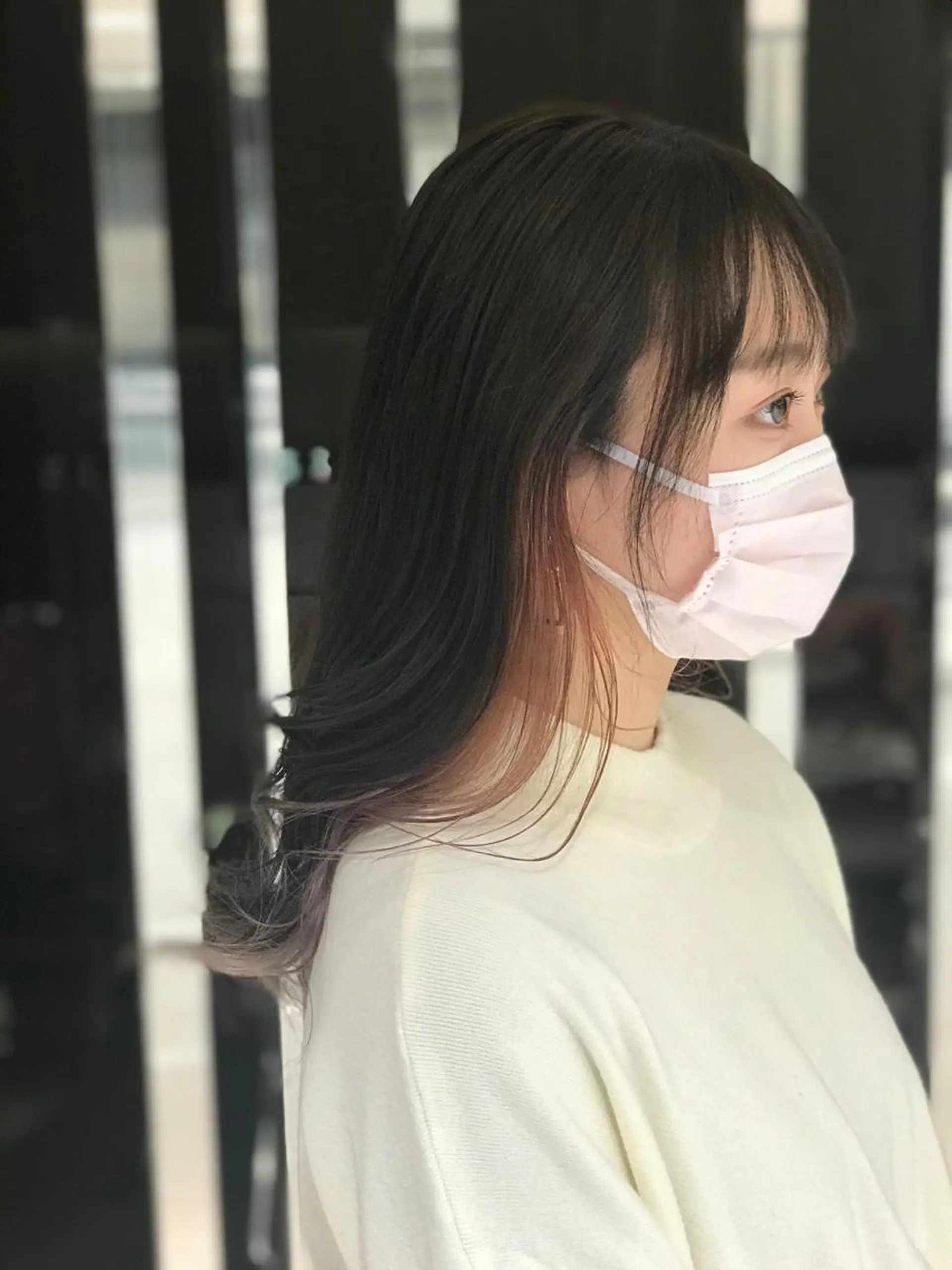 セミロング カット ヘアカラー トリートメント 下條 真のヘアスタイル