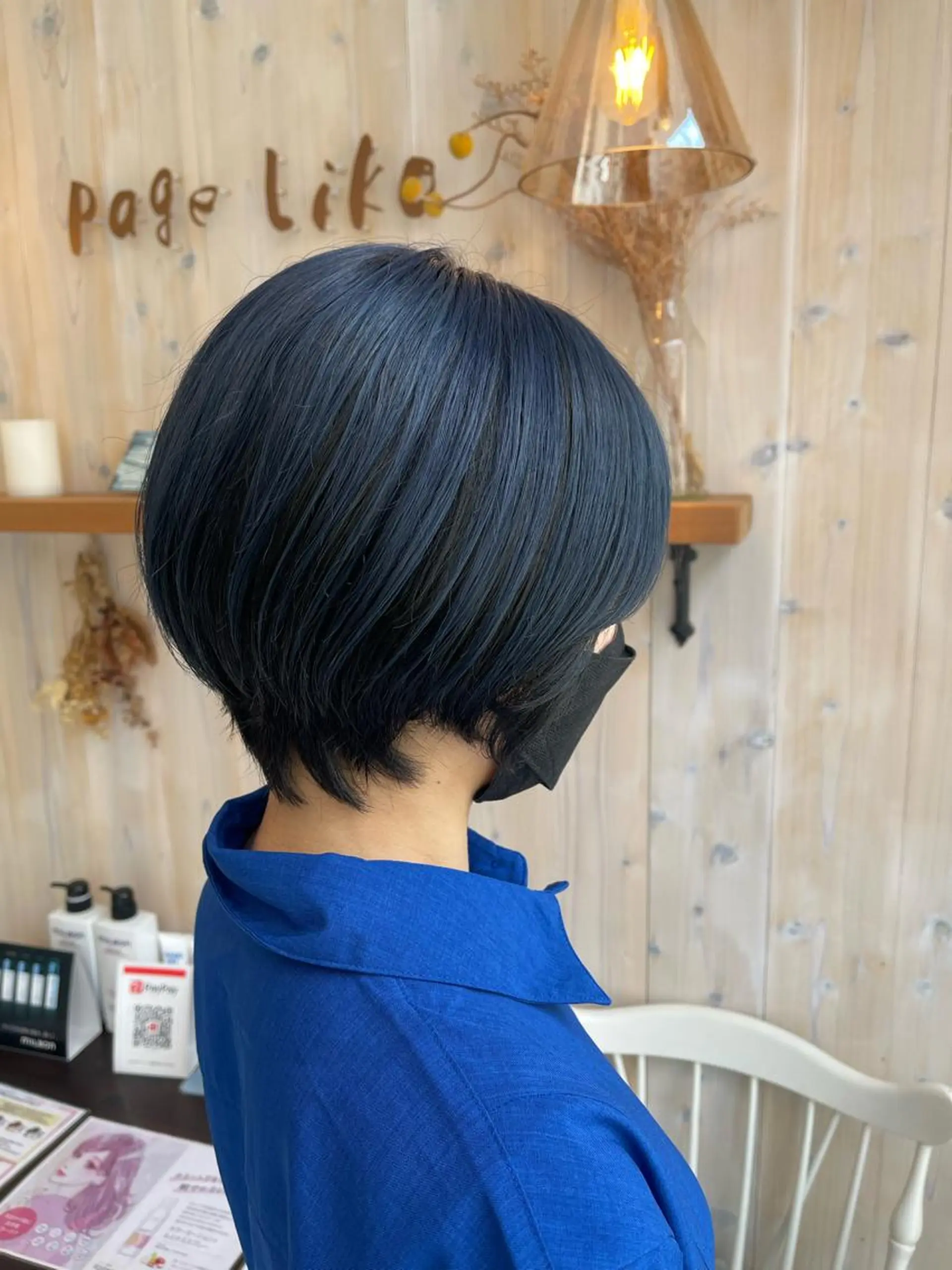 ショート カラー ブルーカラー カット ヘアカラー アニメオタク美容師✂ miharuのヘアスタイル
