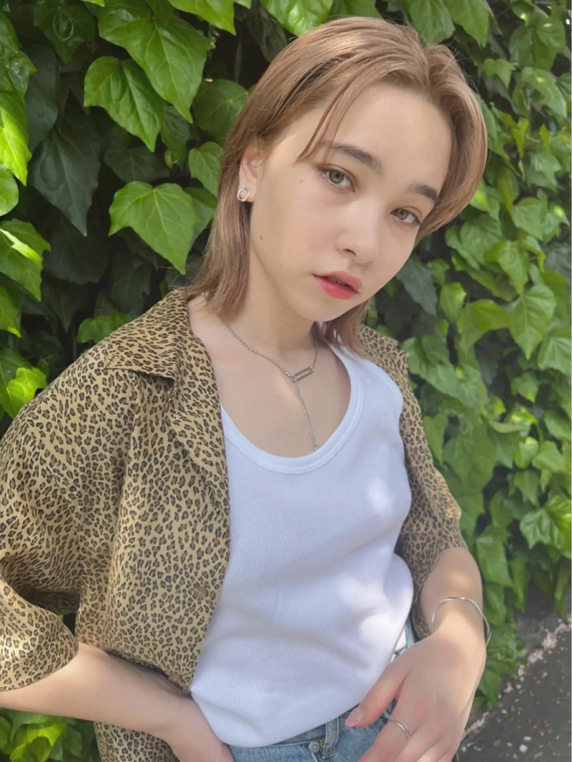 ミディアム カット ヘアカラー トリートメント 🌈透明感カラー🌈 ✨飛田　ケイのヘアスタイル