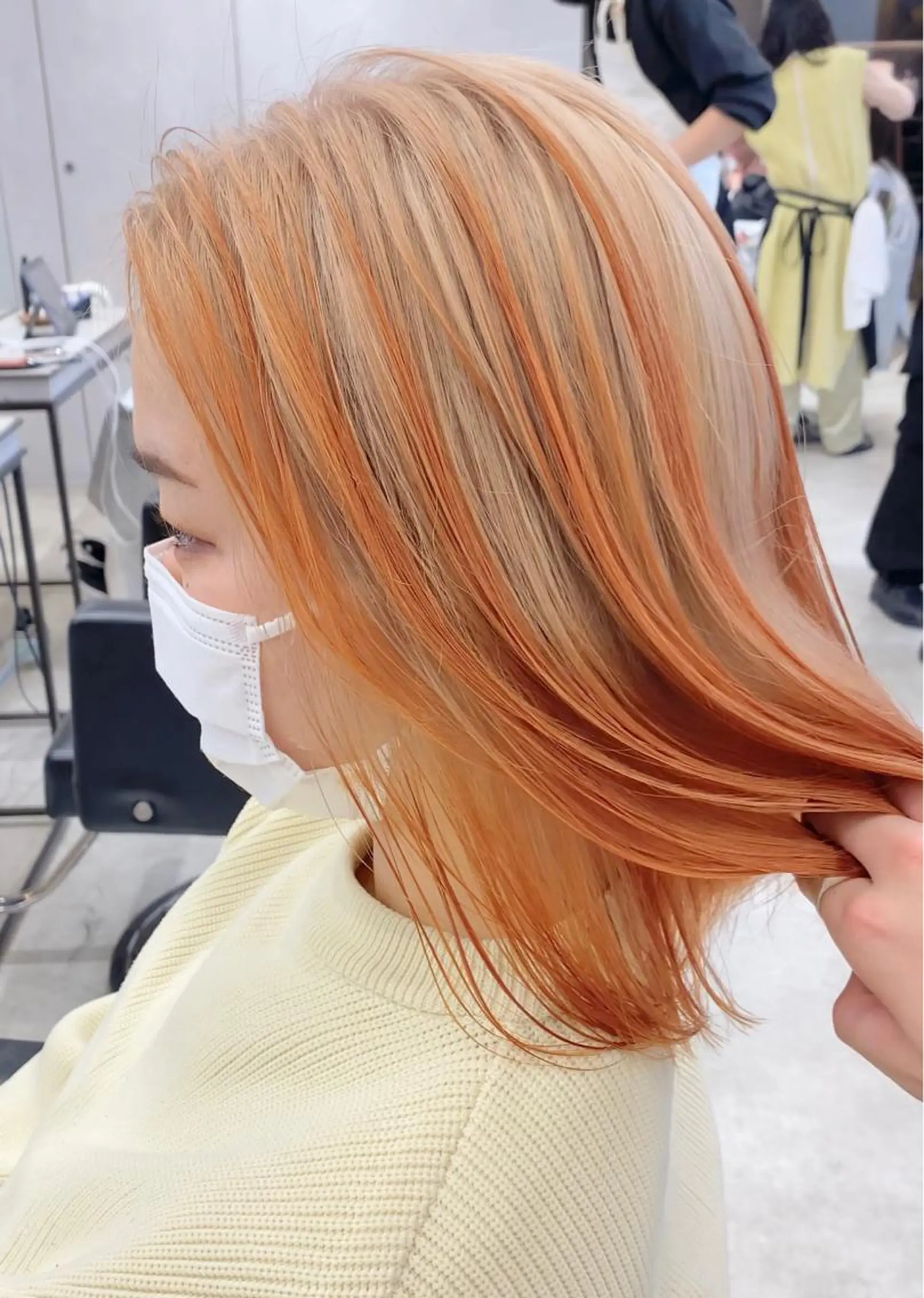 ミディアム カラー ヘアカラー トリートメント カラー系/カット特化 🟠オオタキマサシのヘアスタイル
