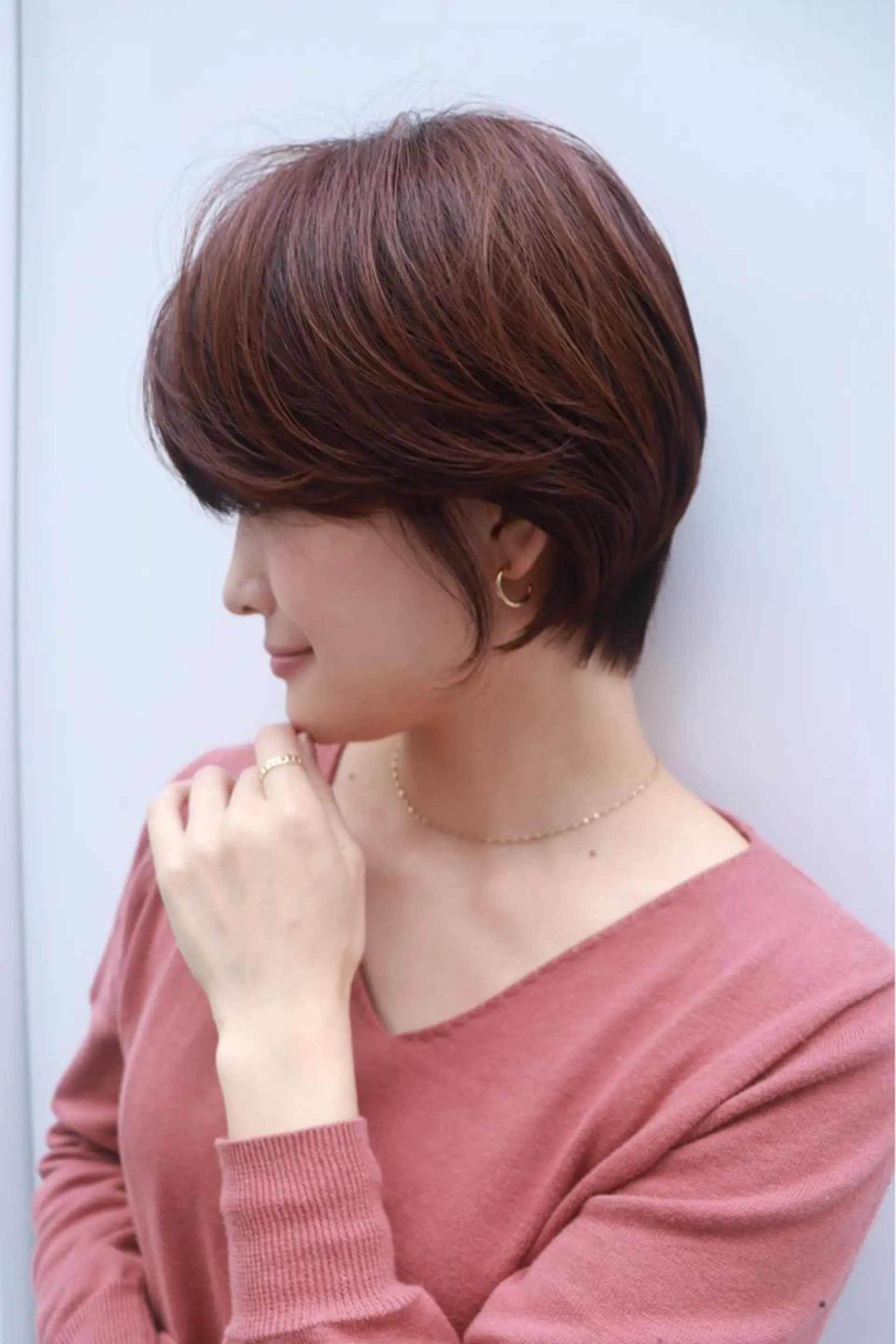 ショート カラー カット ヘアカラー 【韓国　レイヤー 髪質改善✨】かずのヘアスタイル