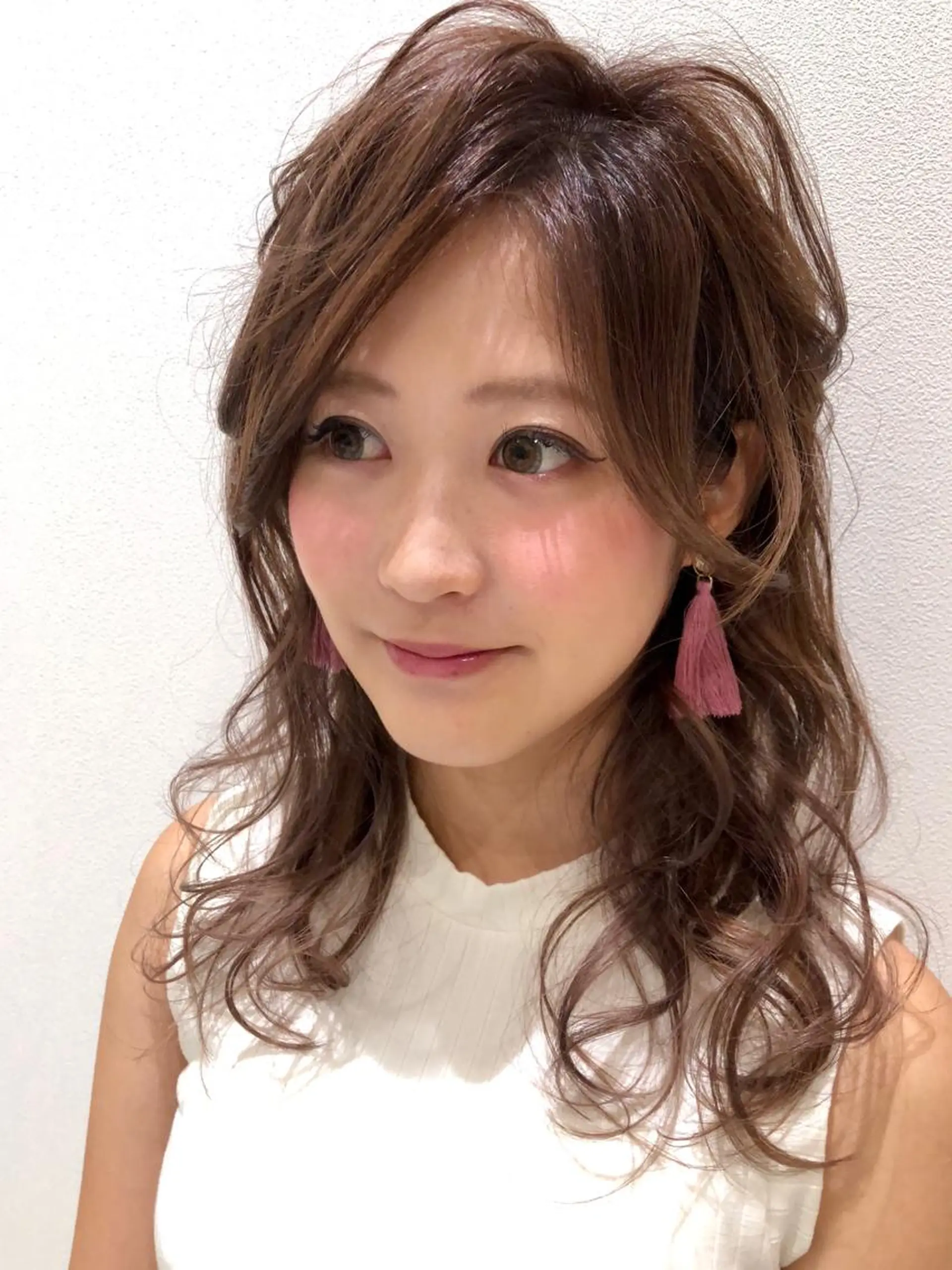 セミロング カラー パーマ カット パーマ トリートメント RUBEUS【ルベウス】所属・✨艶々カラー🎨 杉本賢人のヘアスタイル