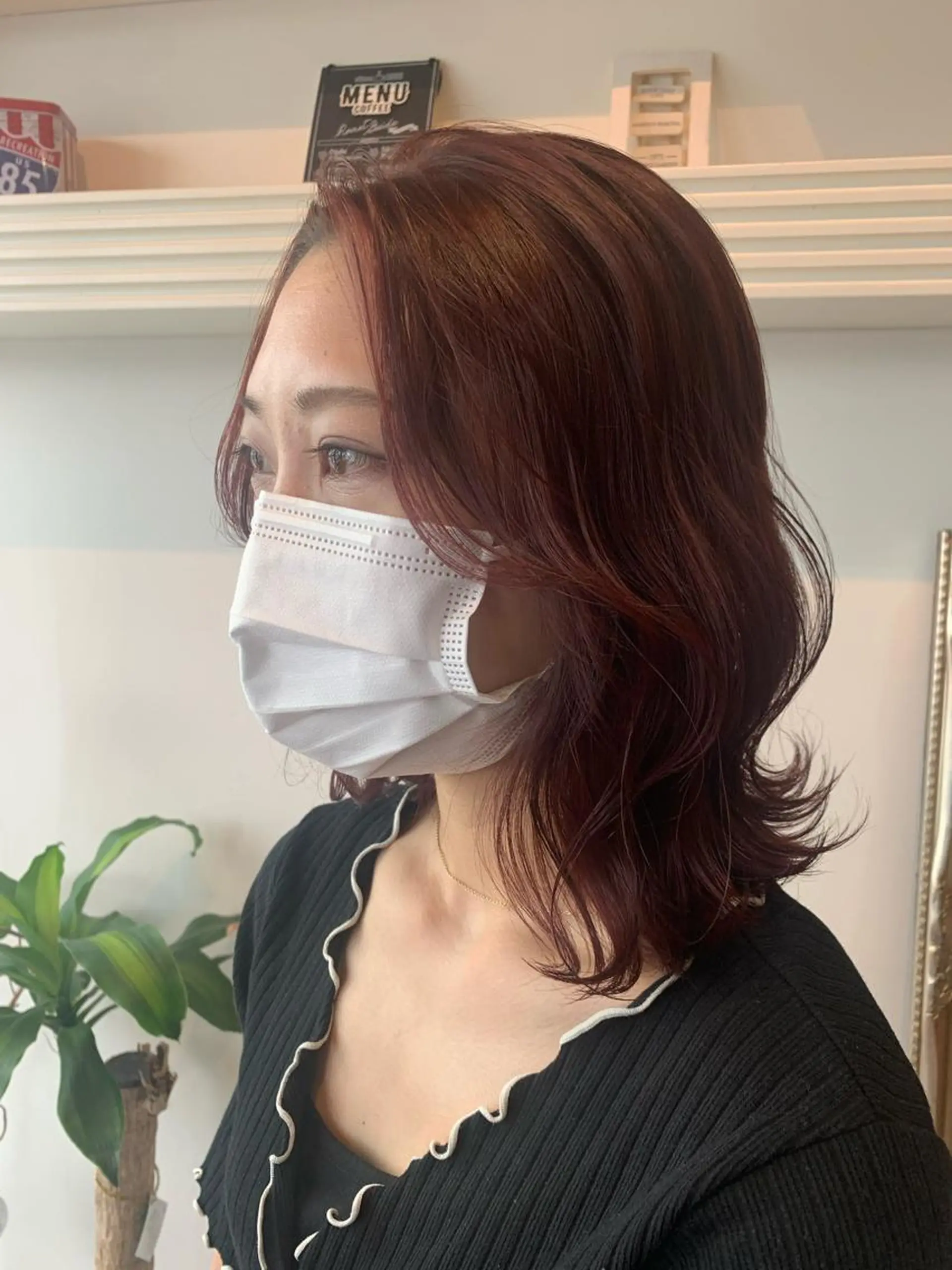 ミディアム 韓国風ヘア ヘアカラー トリートメント ヘッドスパ ヘアセット 山口 竣也のヘアスタイル
