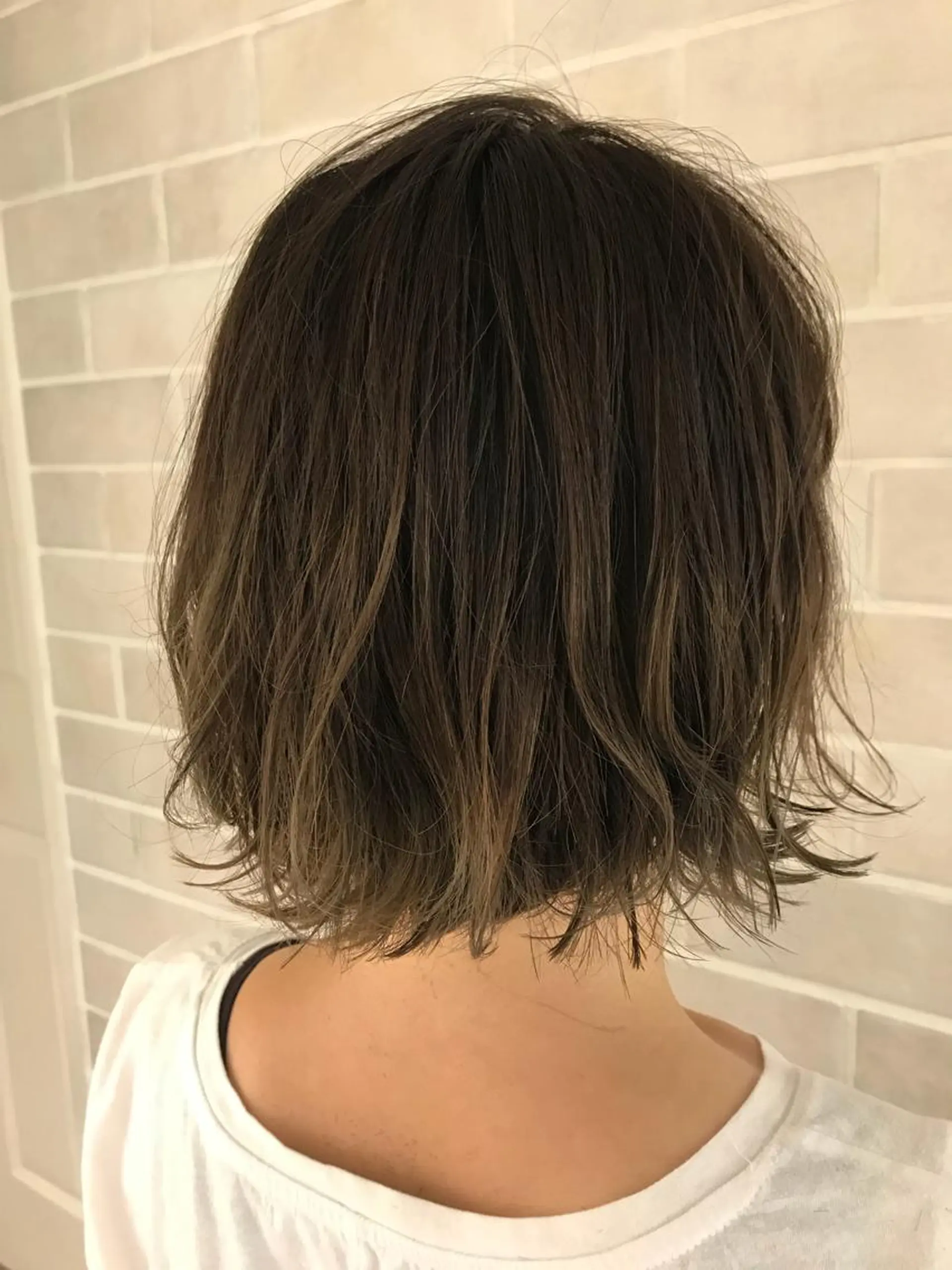 ショート カラー パーマ 艶髪カラー&ウルフ フルカワ ヒロズミのヘアスタイル