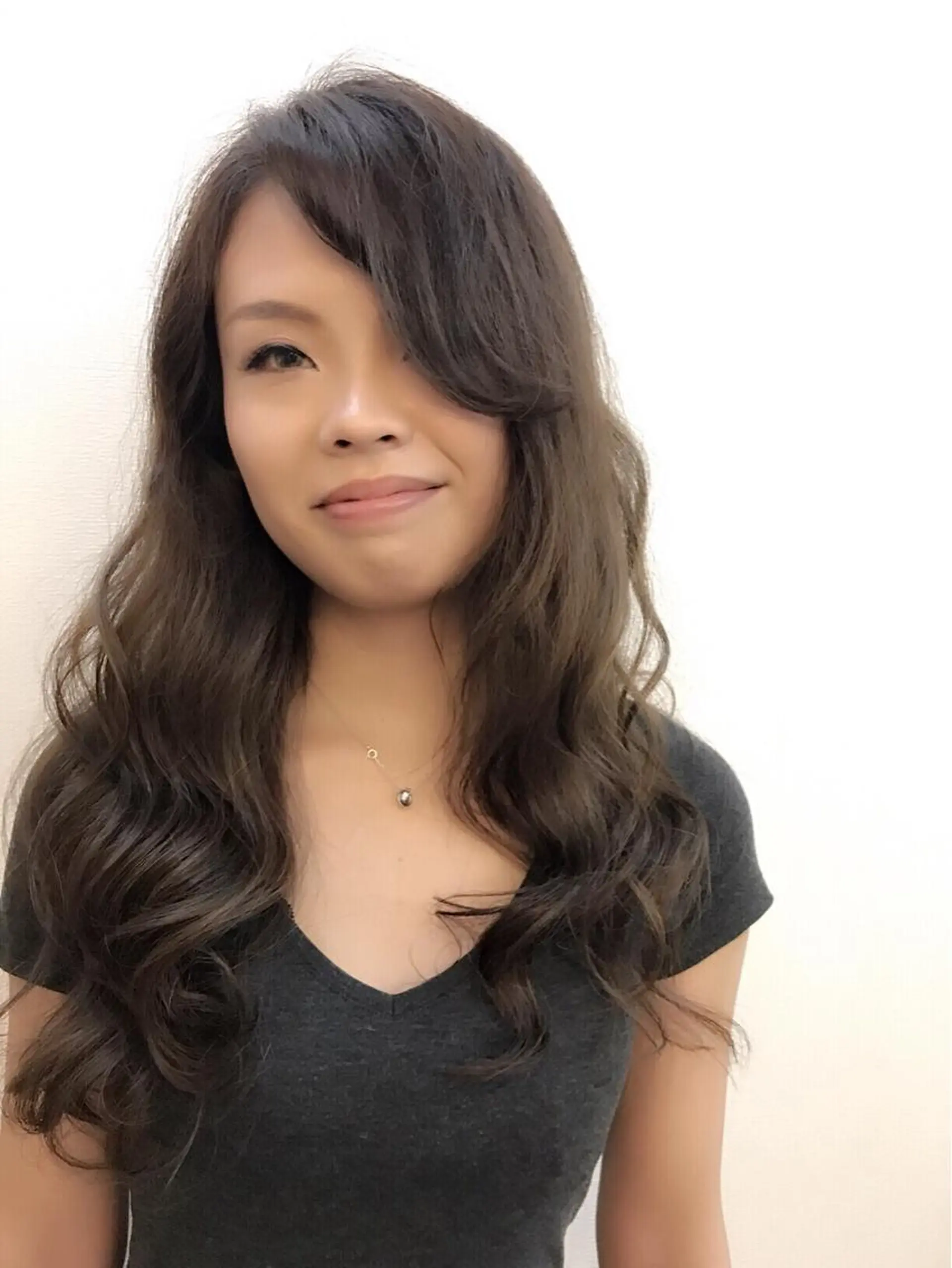 ロング カラー グレージュ ハイライトカラー ハイライト Hair Salon g-room所属・大山 雅矢のヘアスタイル