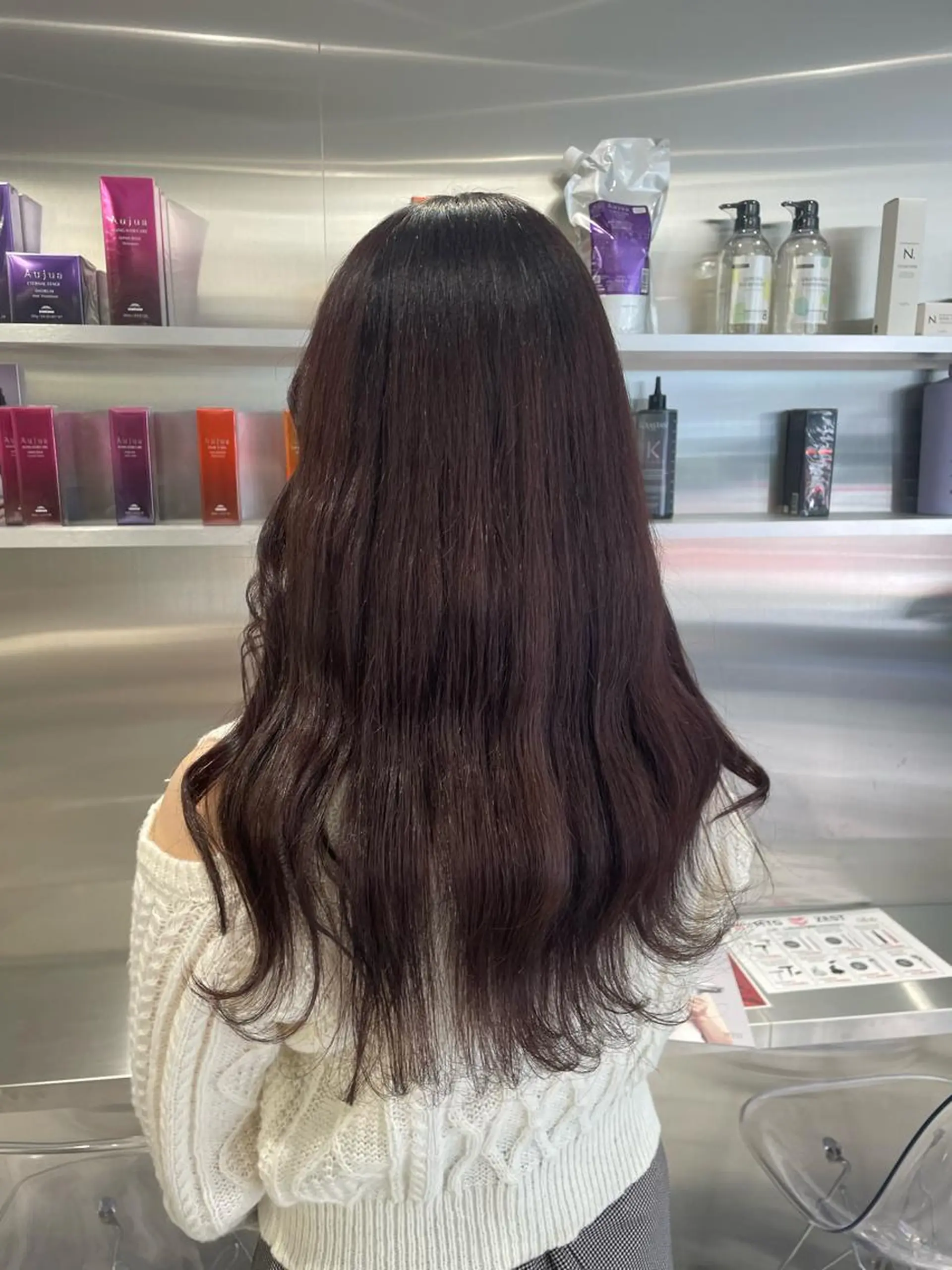 ロング カラー ラベンダーカラー ピンクカラー ピンクラベンダー ヘアカラー 🧁はるひ/ ZEST八王子🟡のヘアスタイル
