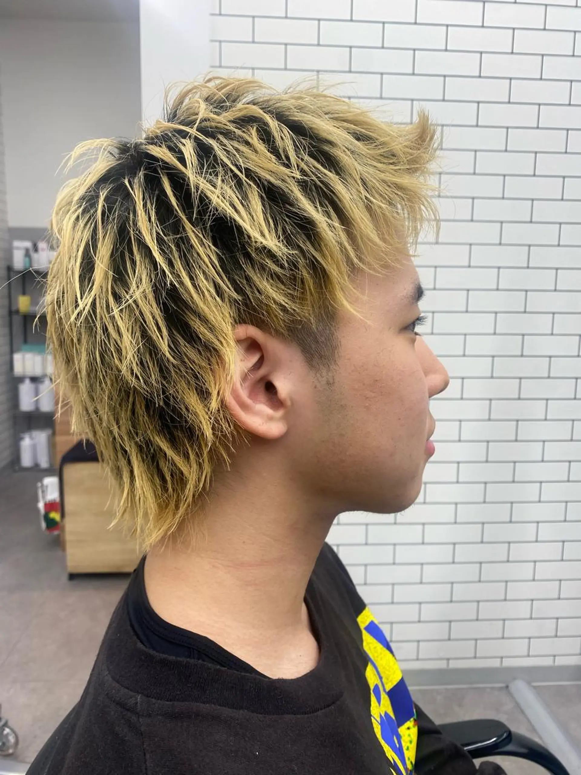 ショート メンズ メンズブリーチ スパイキーショート ショートヘア HOMME BLANCHE'所属・💫メンズカット💫 Natsukiのヘアスタイル