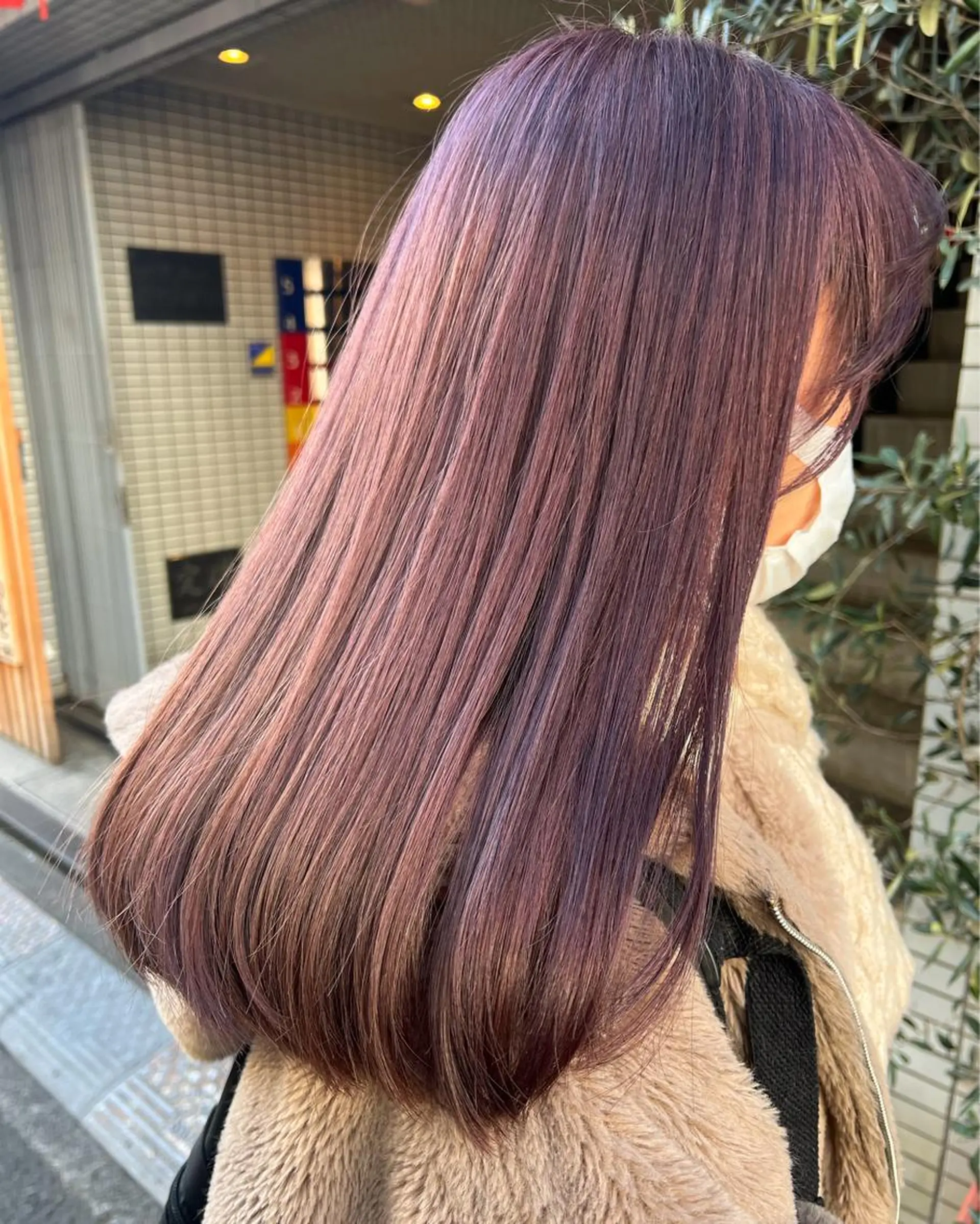 ロング ヘアカラー 韓国ヘア🇰🇷/ レイヤーカット✂︎のヘアスタイル