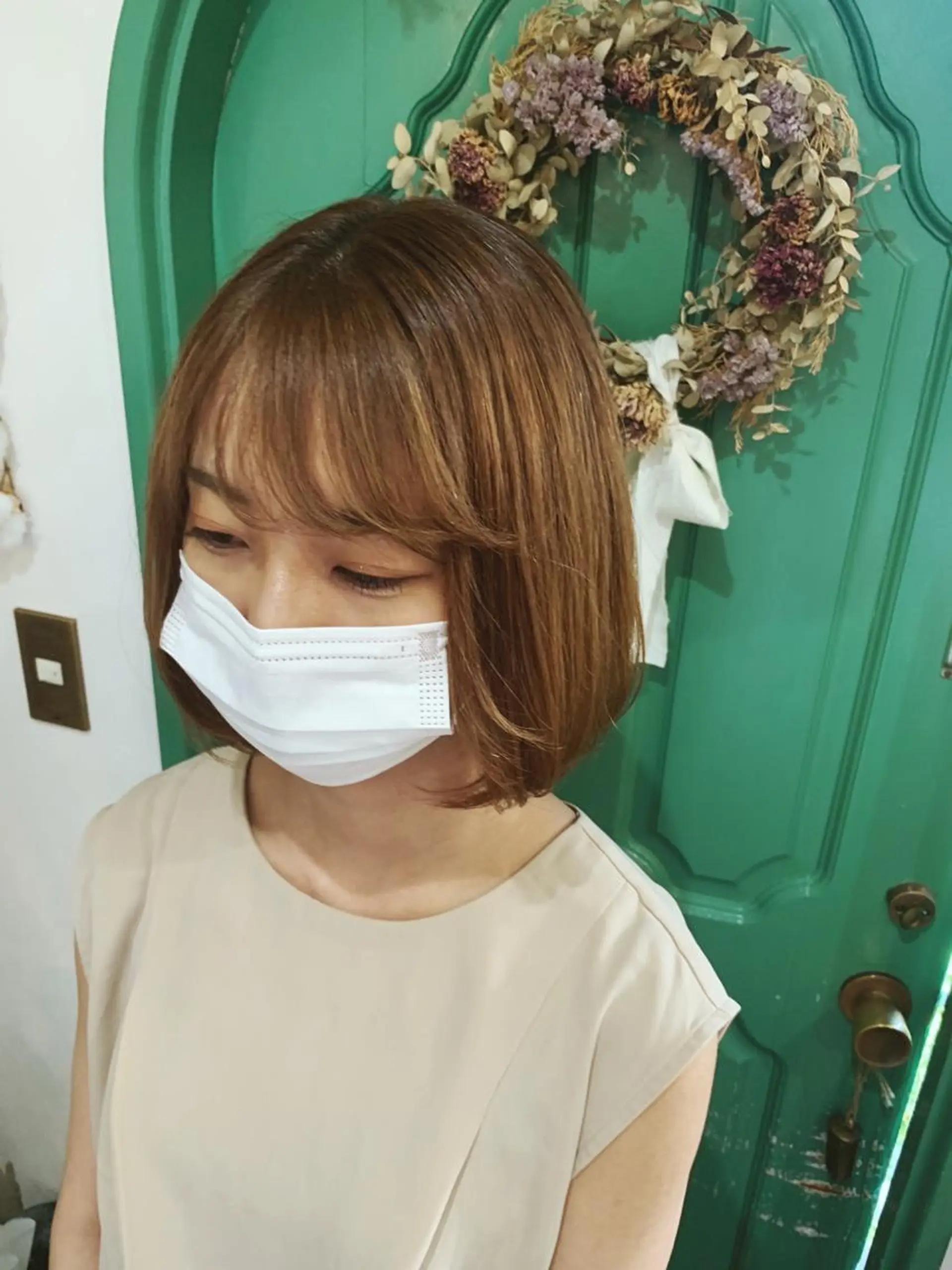 ショート ショートボブ ボブ ショートヘア 縮毛矯正 縮毛矯正 佐藤 美咲のヘアスタイル