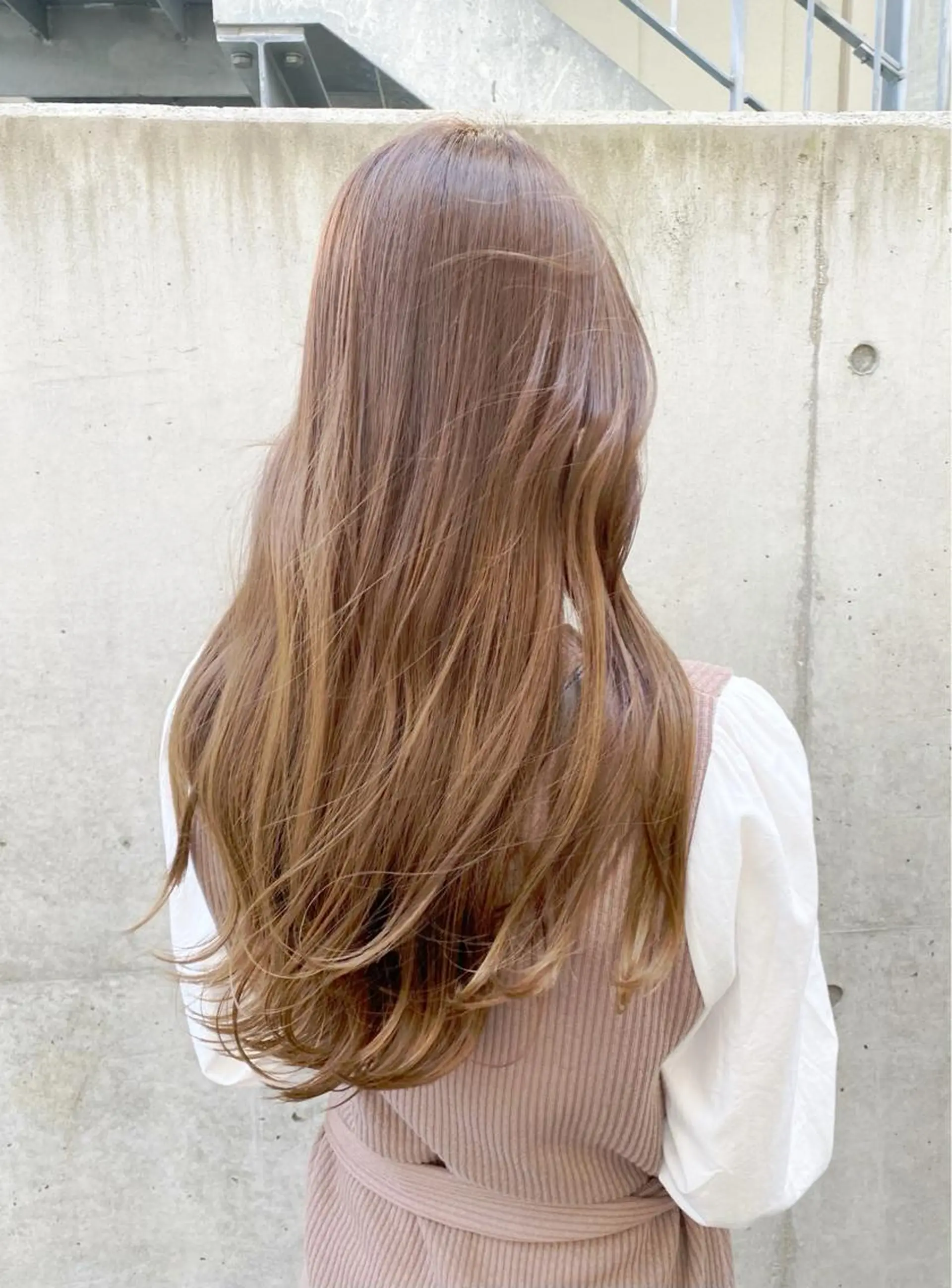 ロング カット ヘアカラー トリートメント 韓国ヘア/レイヤー/ 髪質改善🫧西田のヘアスタイル