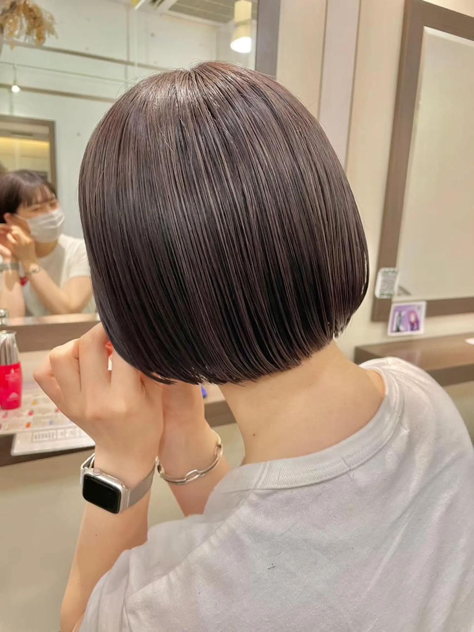 ショート 学生 トリートメント ヘッドスパ ヘアセット ニュアンスネイル パーマ/コトミ🐸のヘアスタイル