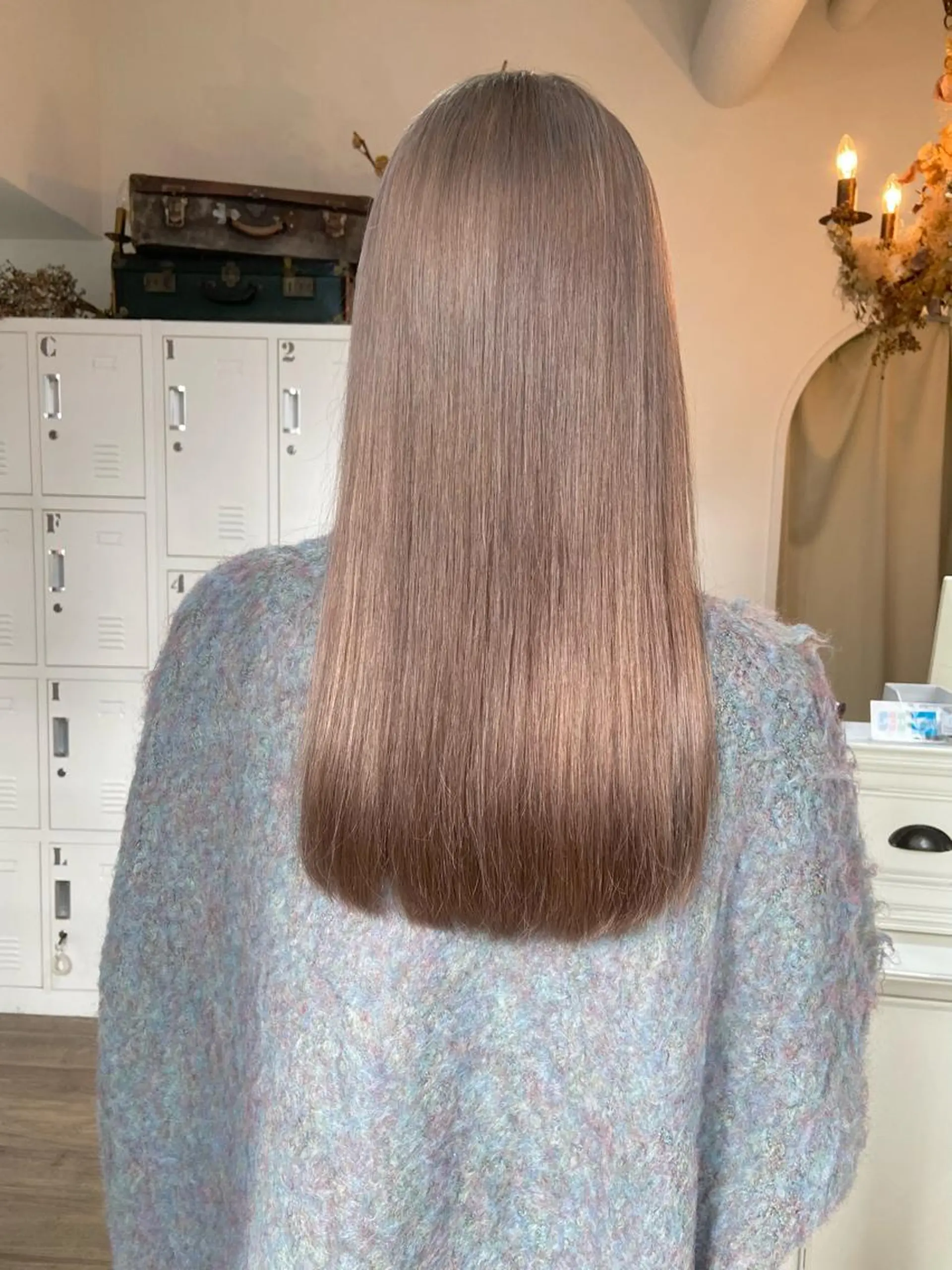ロング カット ヘアカラー トリートメント ＨＩ ROのヘアスタイル